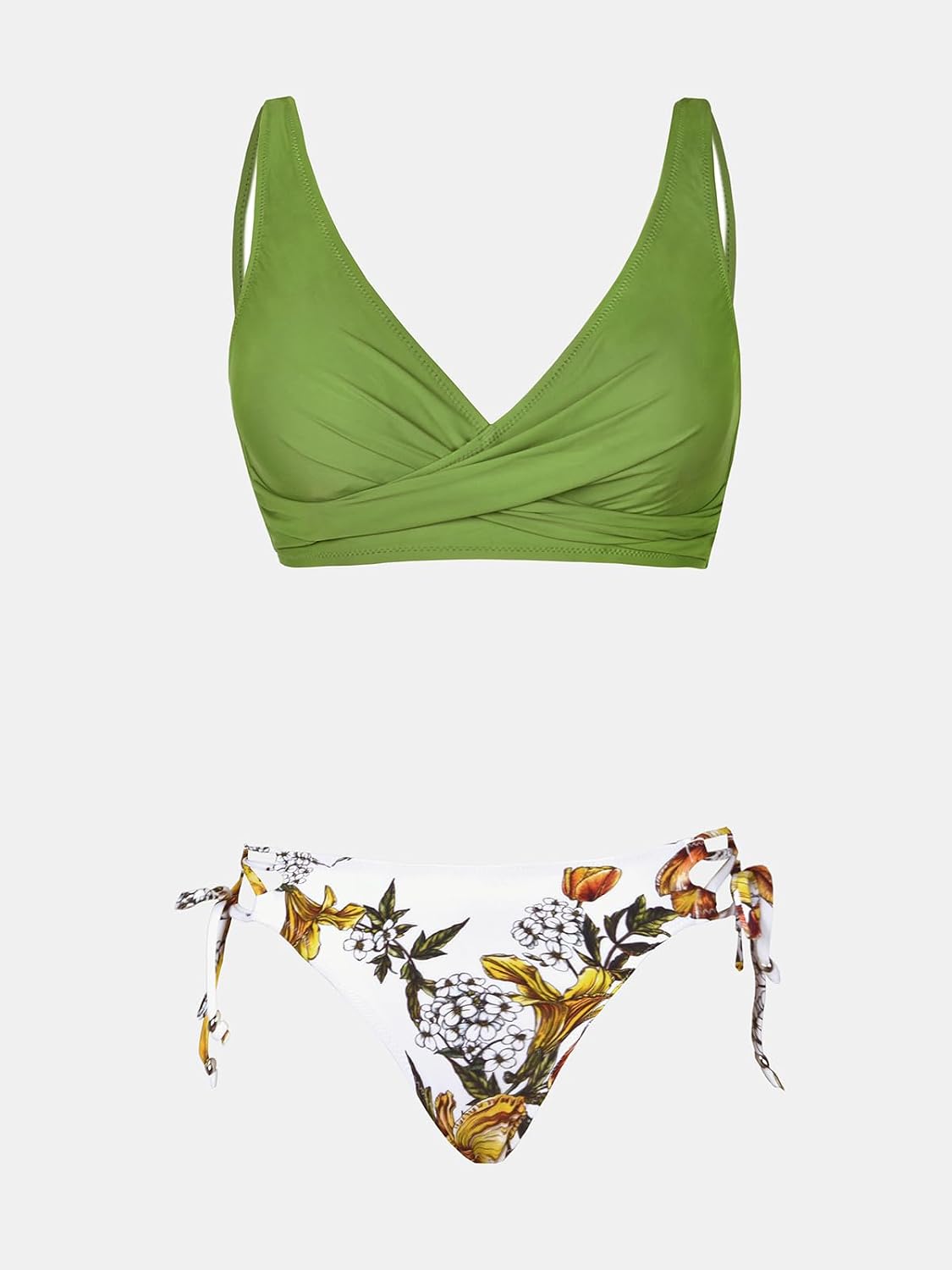 Thumbnail 4 de CUPSHE Bikini froncé à imprimé floral 2 pièces