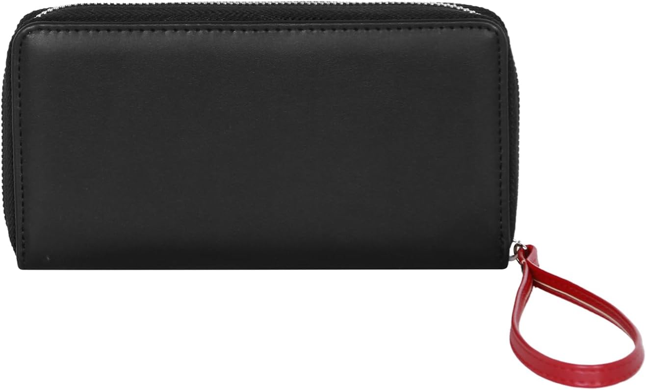 Detalle 1 de Disney Mickey Mouse Face-Portefeuille Essentiel, Noir – 19 x 10 cm