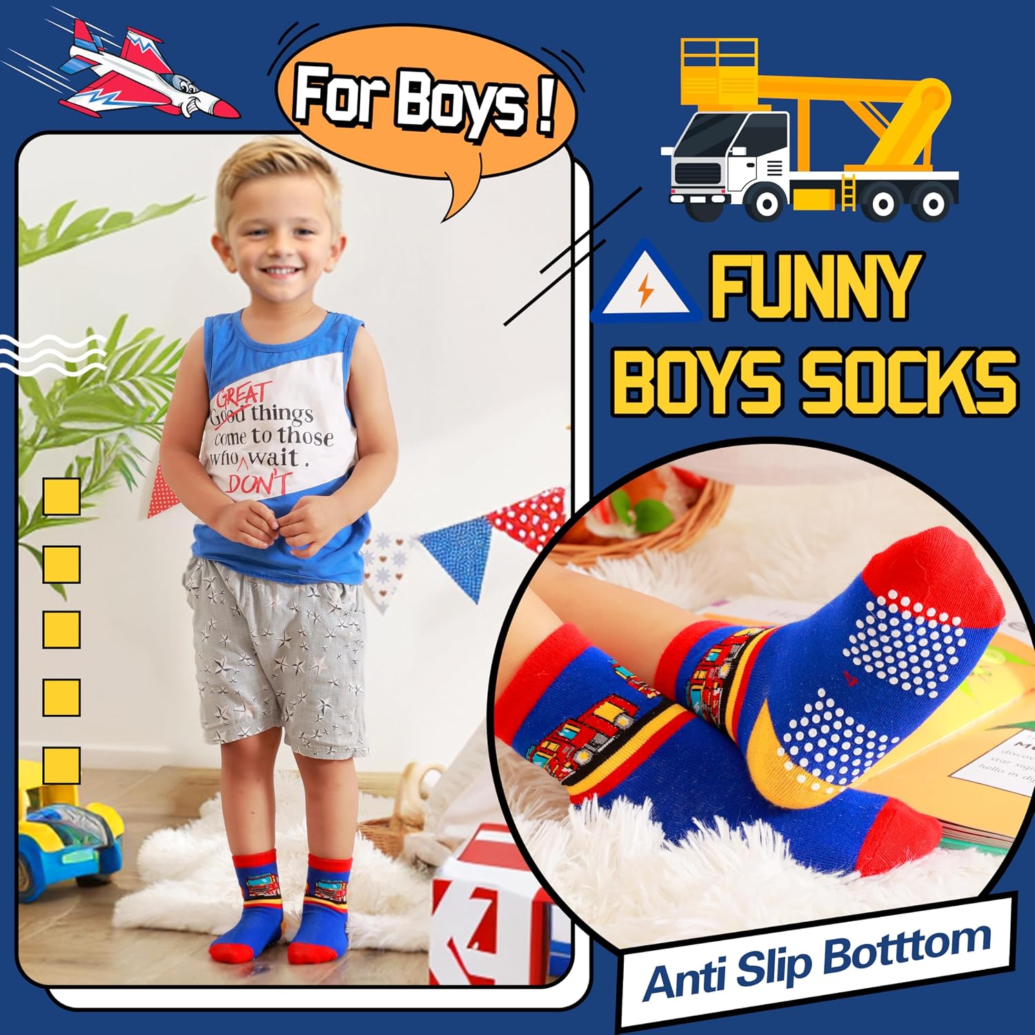 Detalle 2 de Welwoos grips socks, 12 pairs toddler