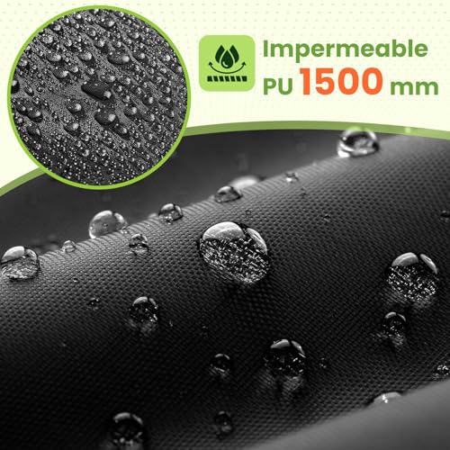 Detalle de IPSXP Funda para Bicicleta Exterior en Oxford 210D (82 x 44 x 30 in) – protección total frente al agua, nieve, polvo y UV