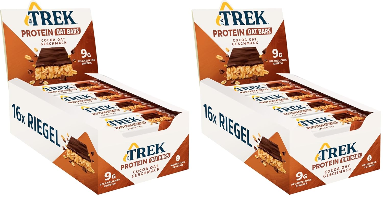 Thumbnail 6 de JB's TREK Protein Haferriegel Cocoa Oat – 16x50 g (800 g)