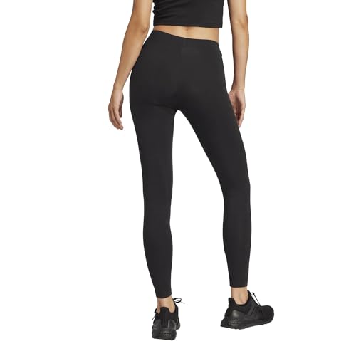 Detalle de adidas Donna Essentials Linear Cotton Leggings Tights – Black/White, M