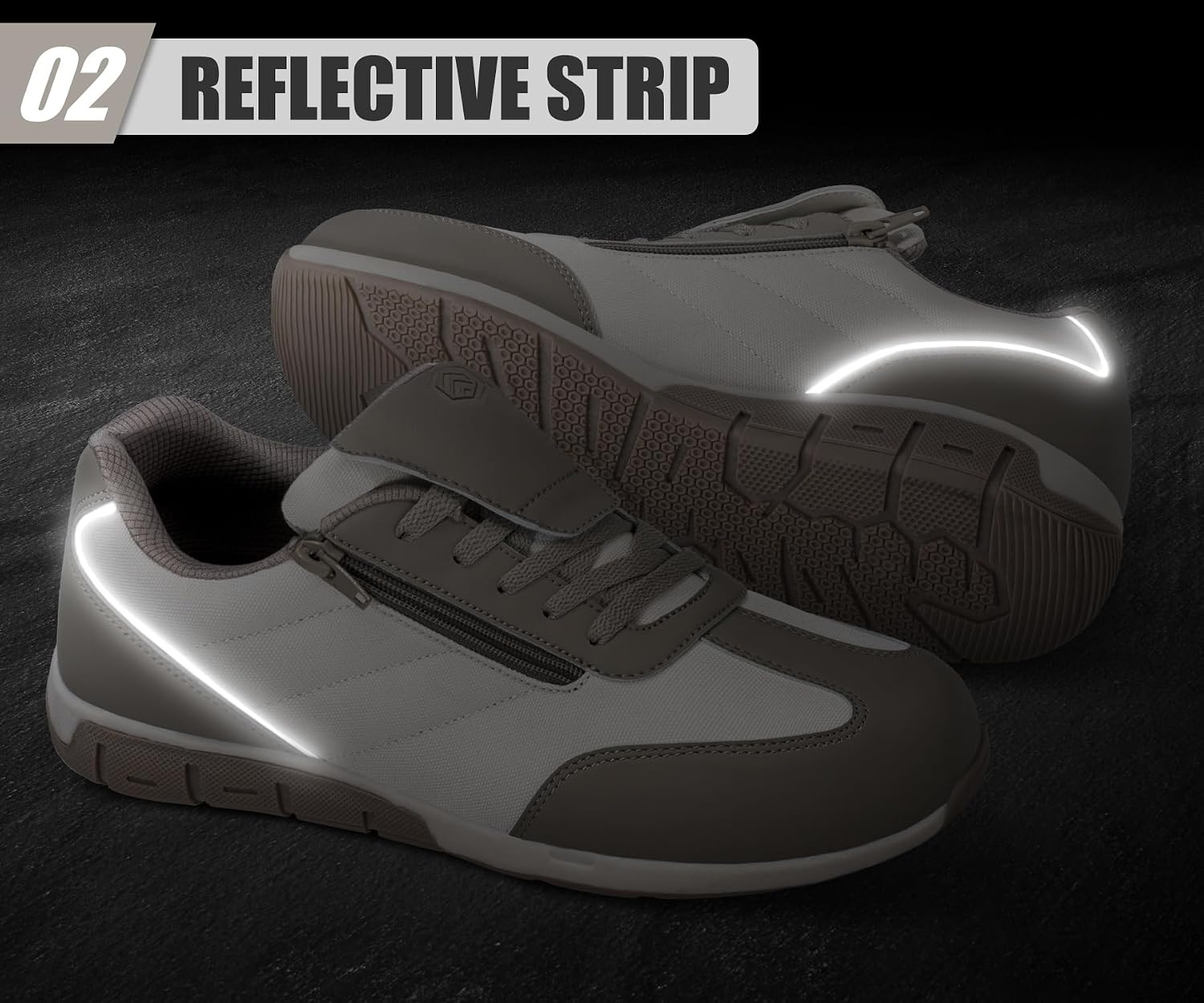 Detalle 2 de LARNMERN Steel Toe Cap Safety Trainers UK