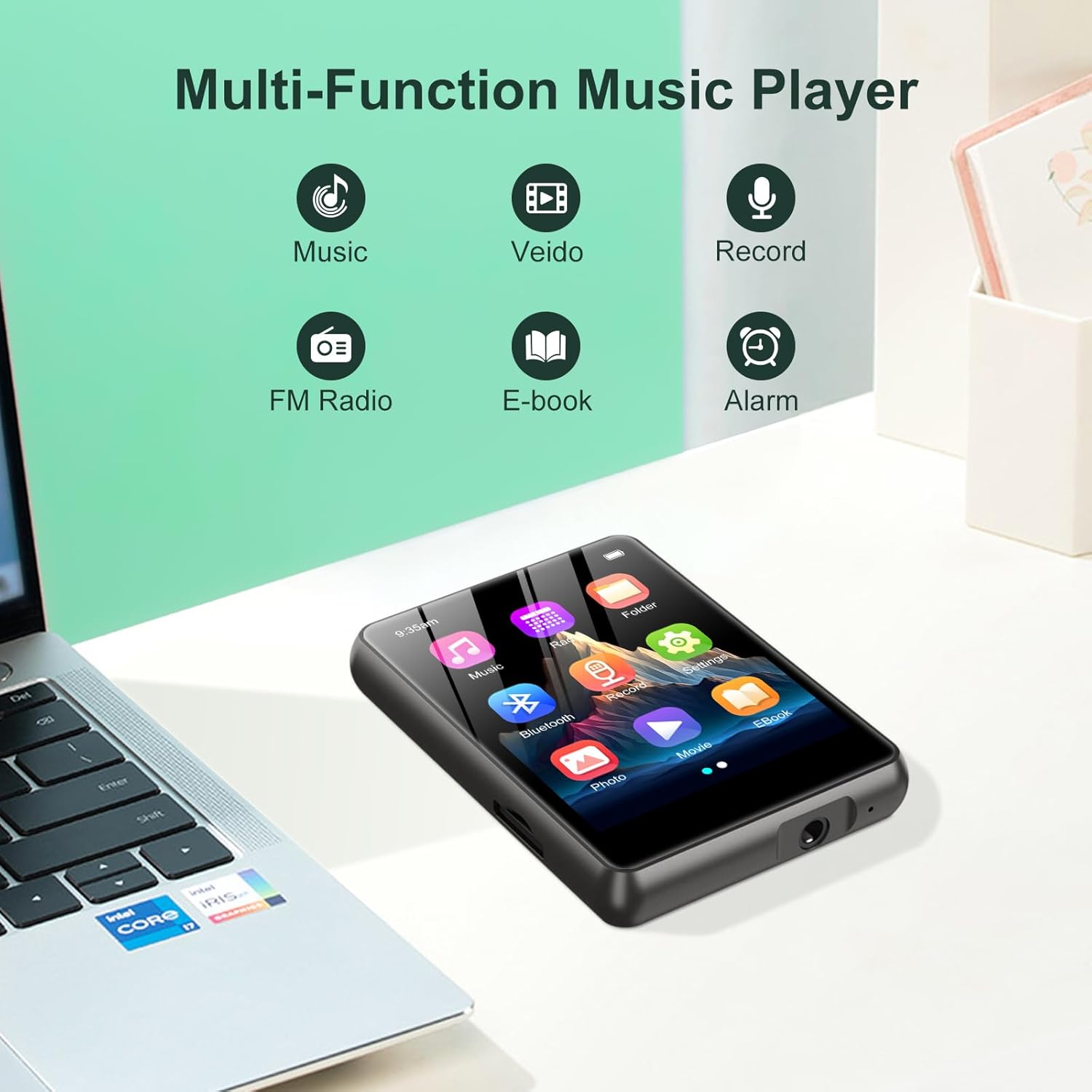 Thumbnail 3 de Reproductor MP3 ZAQE 128 GB Bluetooth 5.3