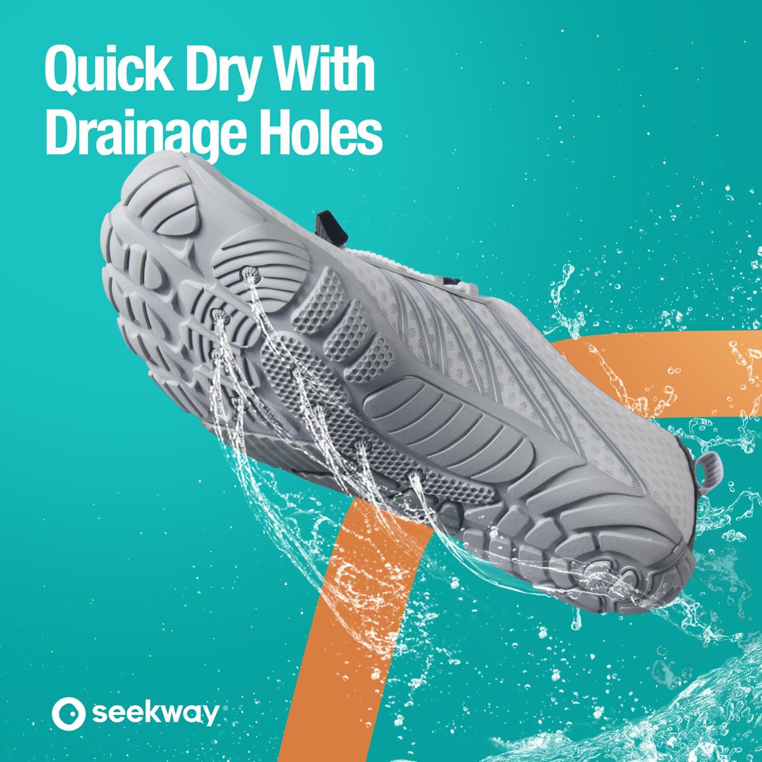 Detalle de SEEKWAY Water Shoes Quick-Dry Aqua Sock for Men & Women (Barefoot Style)