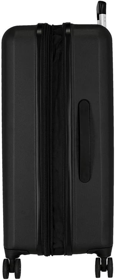 Detalle de Reebok Roxbury Set Valigia Nero 55/70 cm ABS Rigido con Chiusura TSA Integrata – 119,4 L