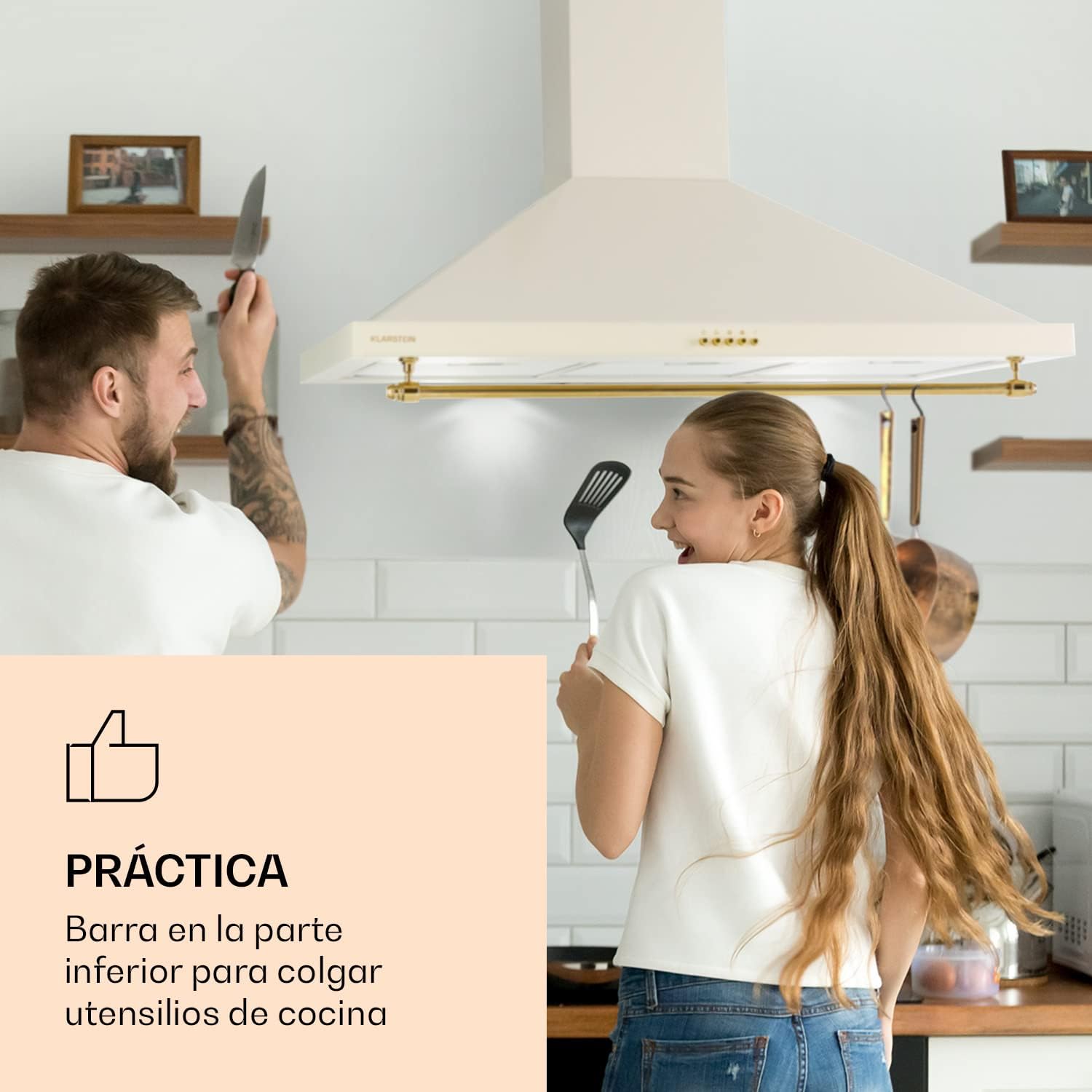 Detalle 2 de Klarstein Campana Extractora Decorativa 90 cm