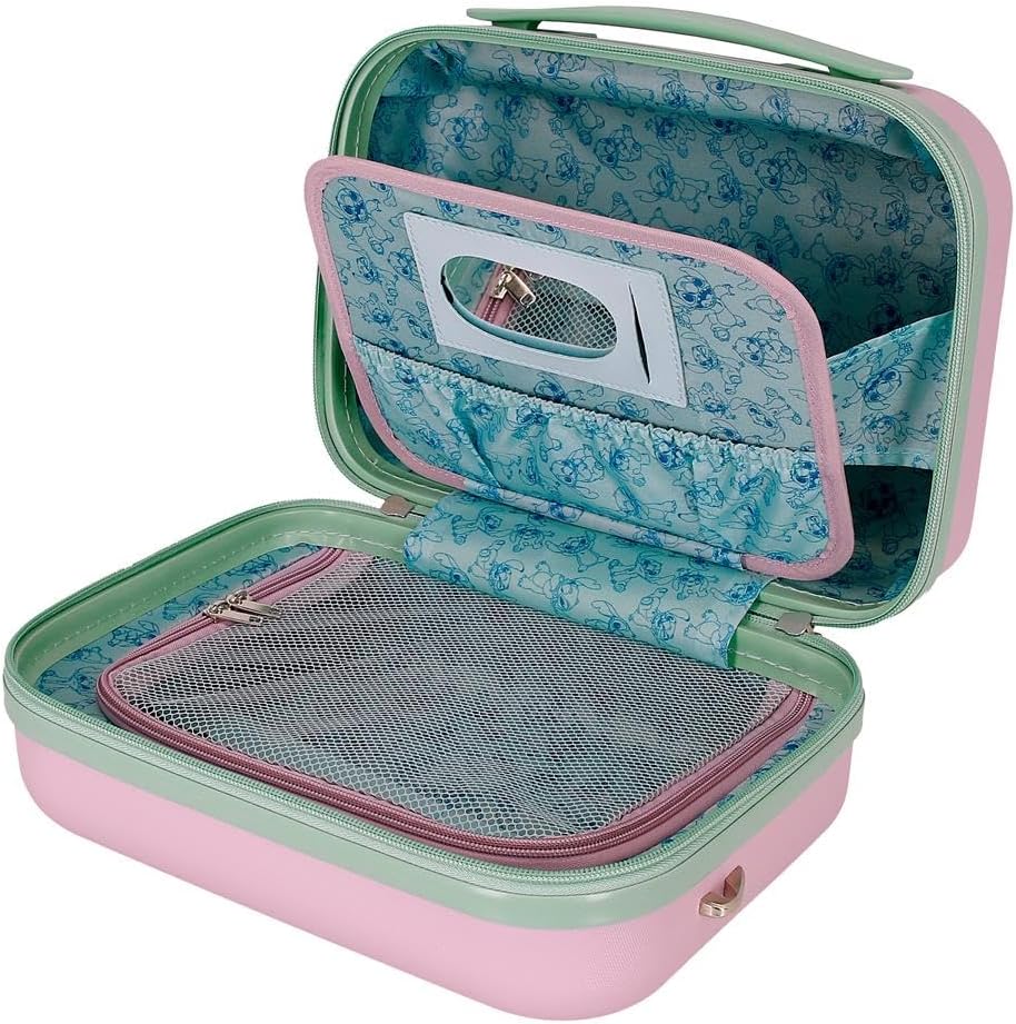 Thumbnail 4 de Trousse da viaggio adattabile Joumma Disney “Traveling with Stitch” in ABS rosa, 29x21x15 cm