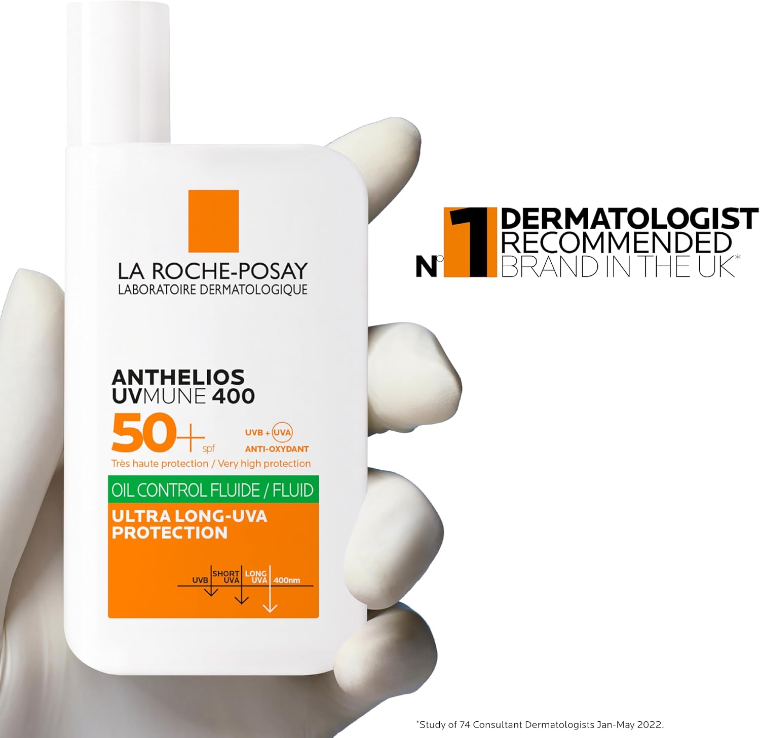 Detalle de La Roche-Posay Anthelios UVMune 400 Oil Control Invisible Fluid SPF50+