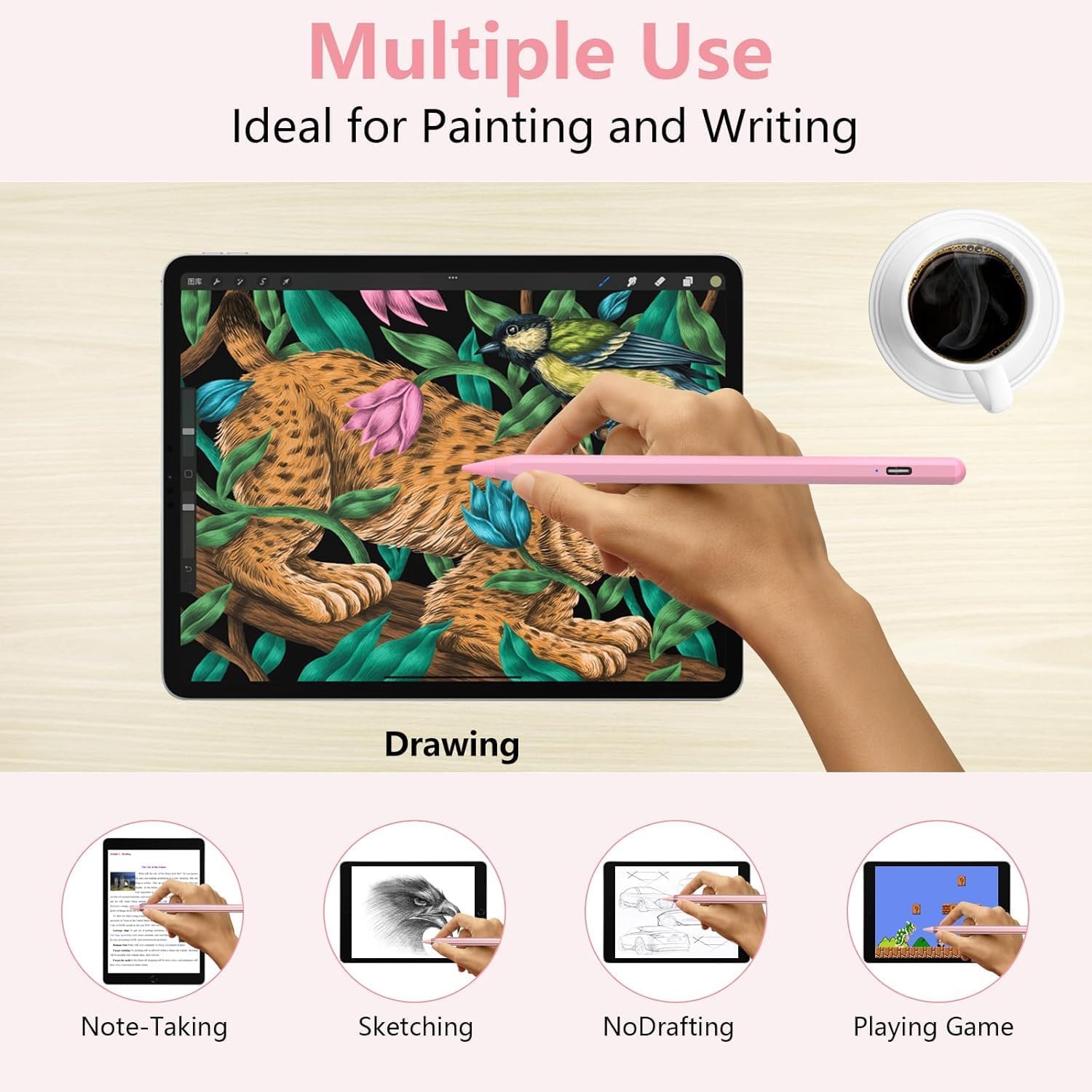 Thumbnail 6 de KARFUN Penna Tablet: penna capacitiva 1,5 mm per touchscreen Android, ampia compatibilità e ricarica rapida