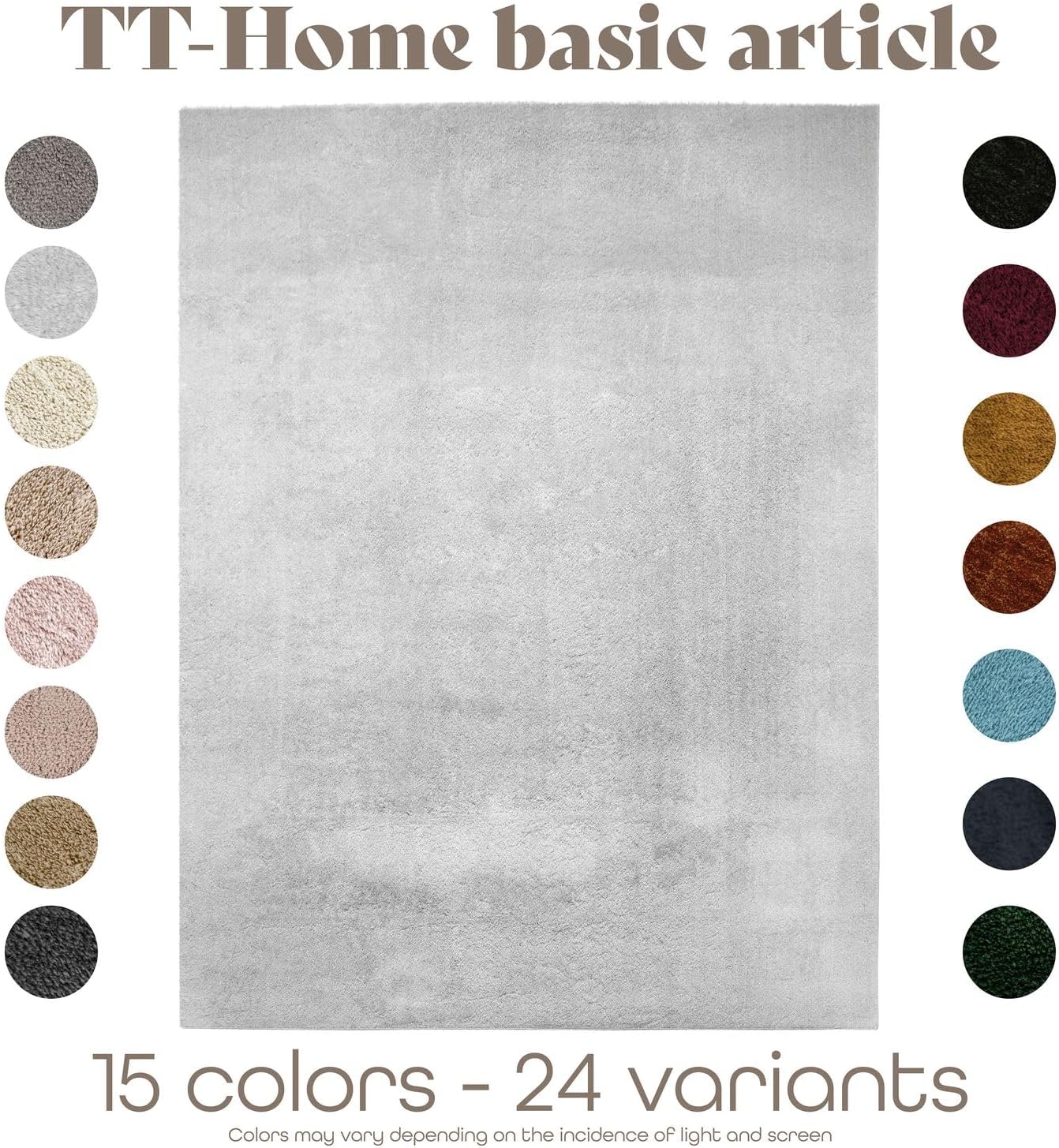 Thumbnail 6 de TT Home Teppich 240×340 cm Kurzflor, waschbar