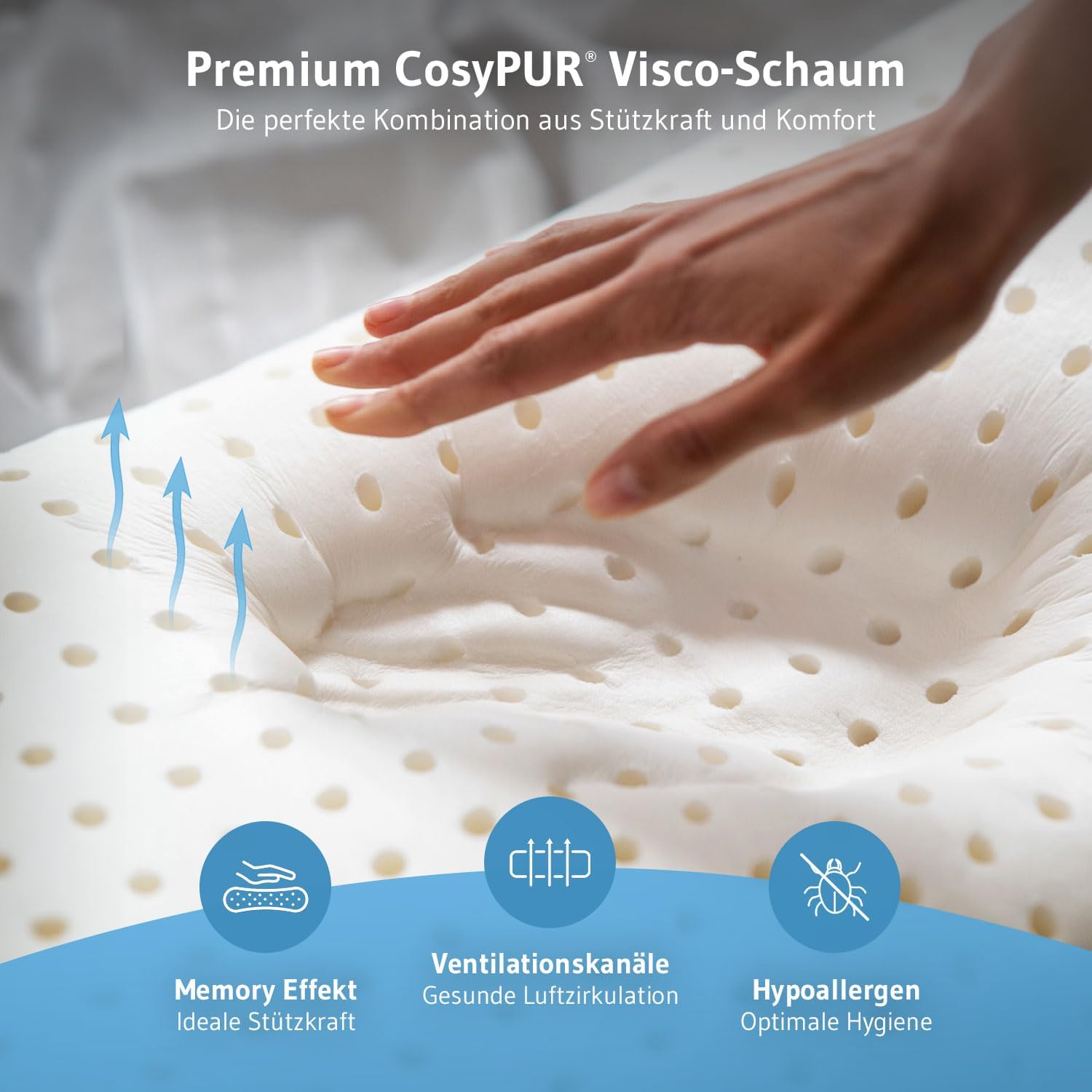 Detalle de ACAMAR Seitenschläferkissen Ergonomisch