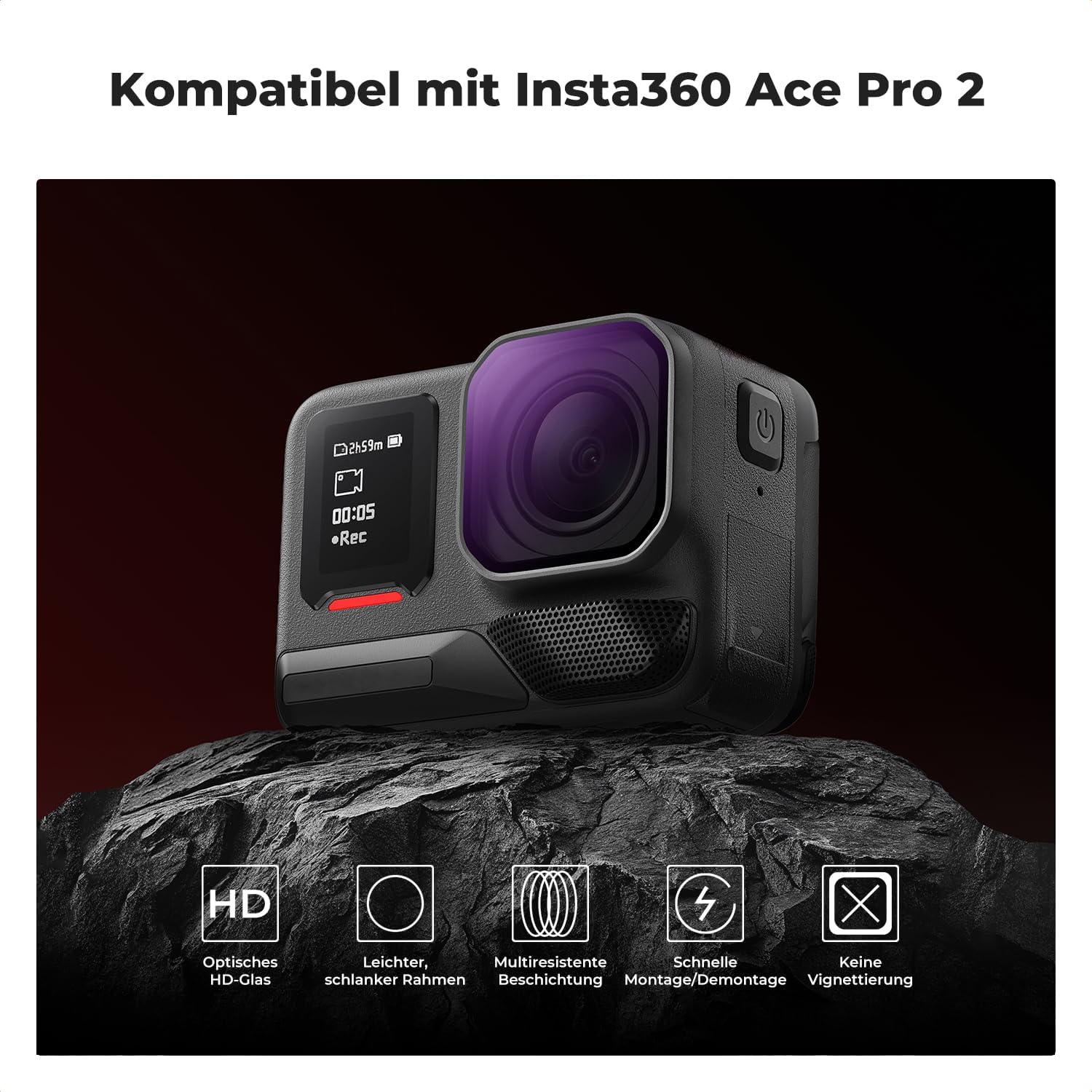 Detalle de K&F CONCEPT ND Filter Set Insta360 Ace Pro 2 6er-Pack