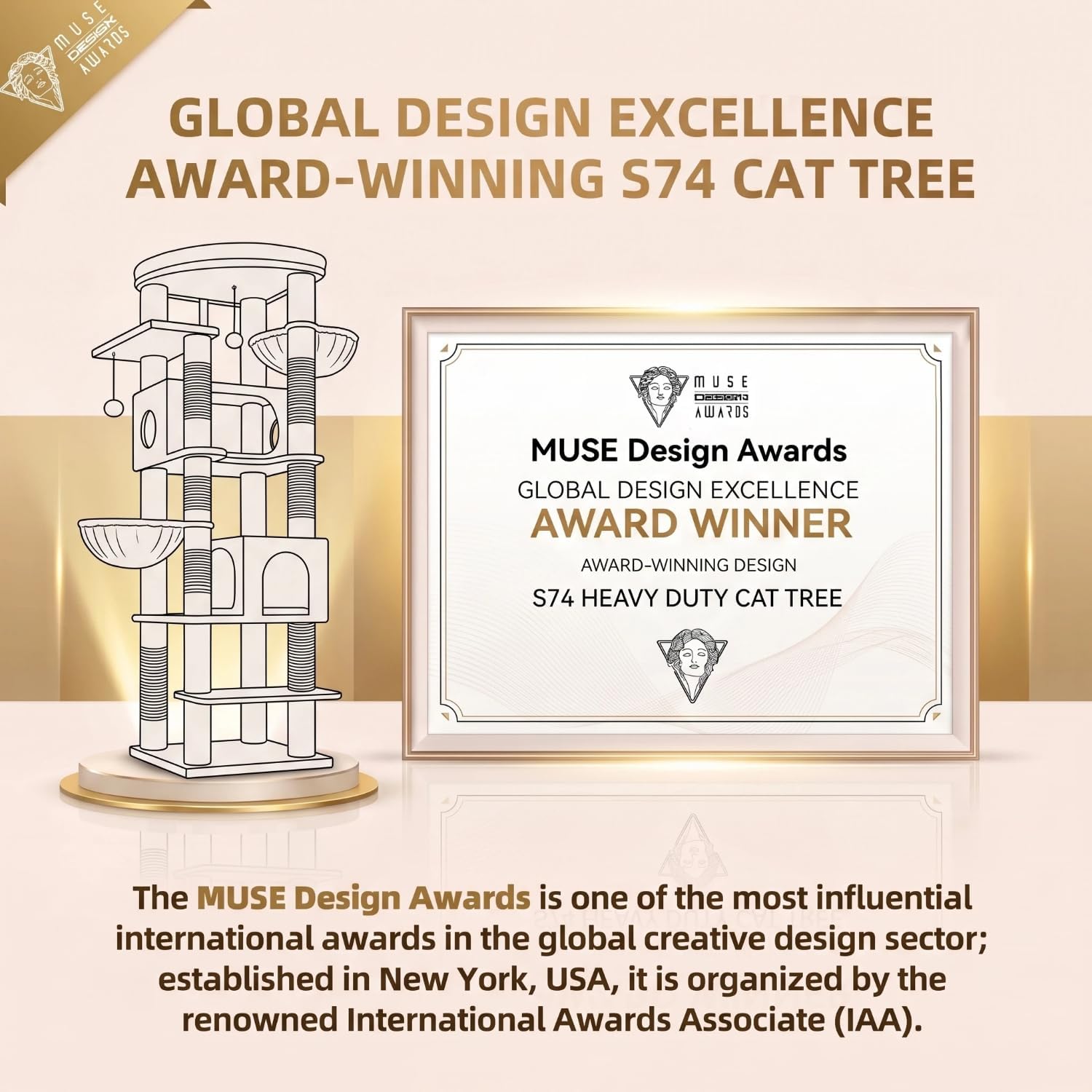 Detalle de Globlazer 74-Inch Cat Tree