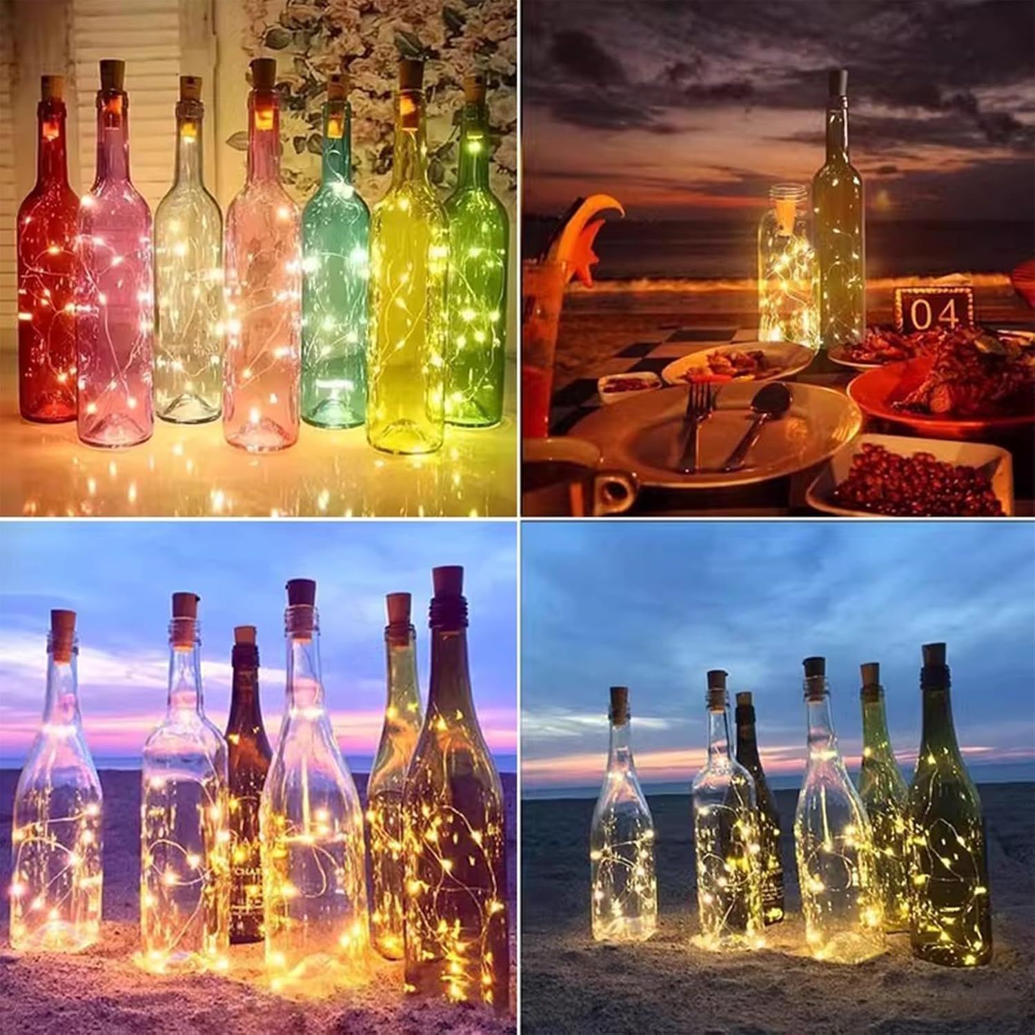 Thumbnail 6 de KOBOKO 12er LED-Flaschenlicht als Lichterkette (Flaschenkorken), warmweiß, je 2 m / 20 LEDs