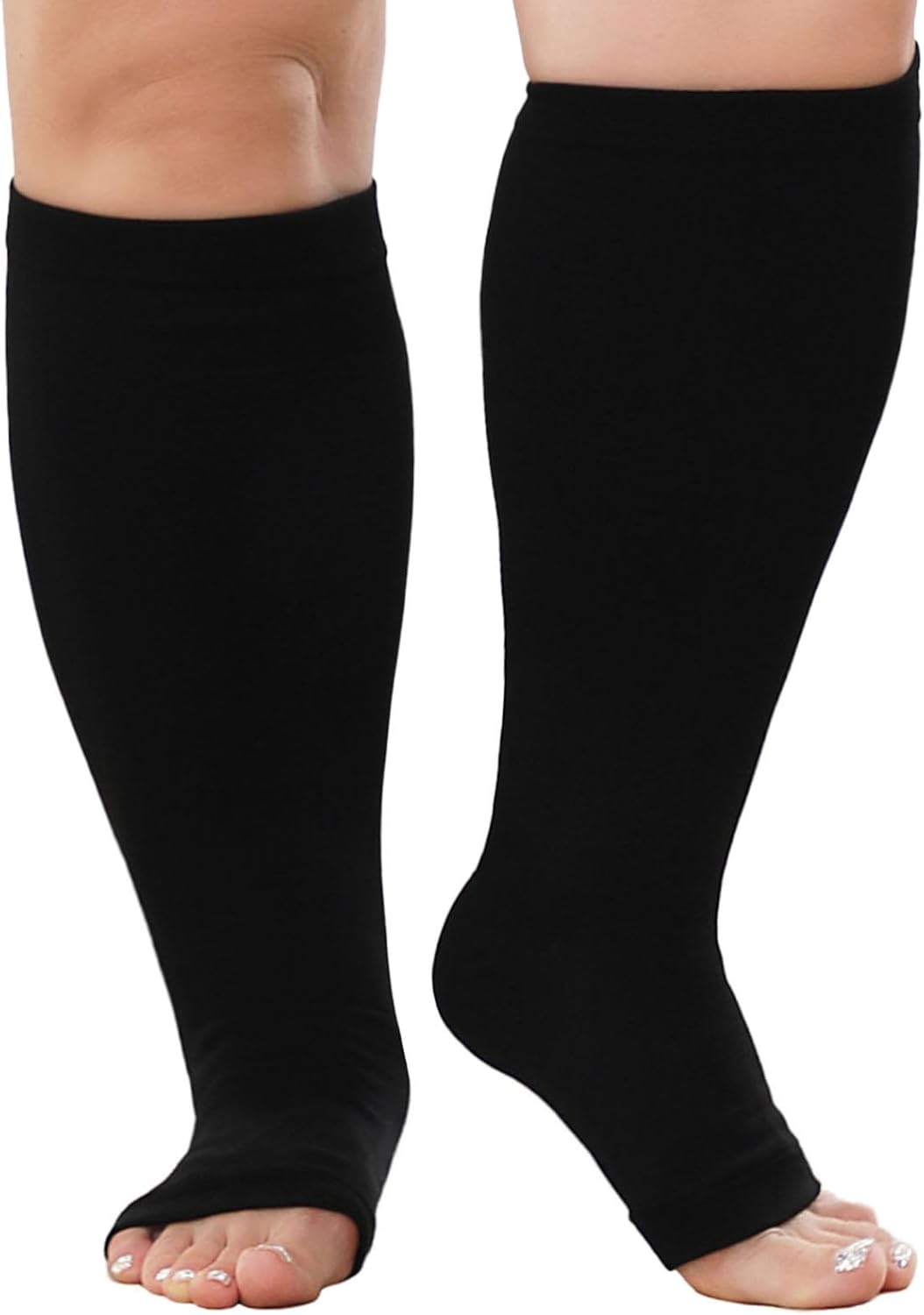 Detalle de PUTUO Plus Size Compression Socks 20-30 mmHg