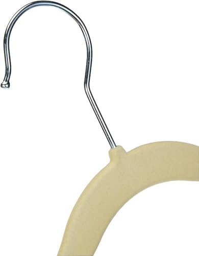 Thumbnail 3 de Amazon Basics Perchas de Terciopelo Antideslizante para niños y bebés, 30 unidades, 29,46 cm, Beige