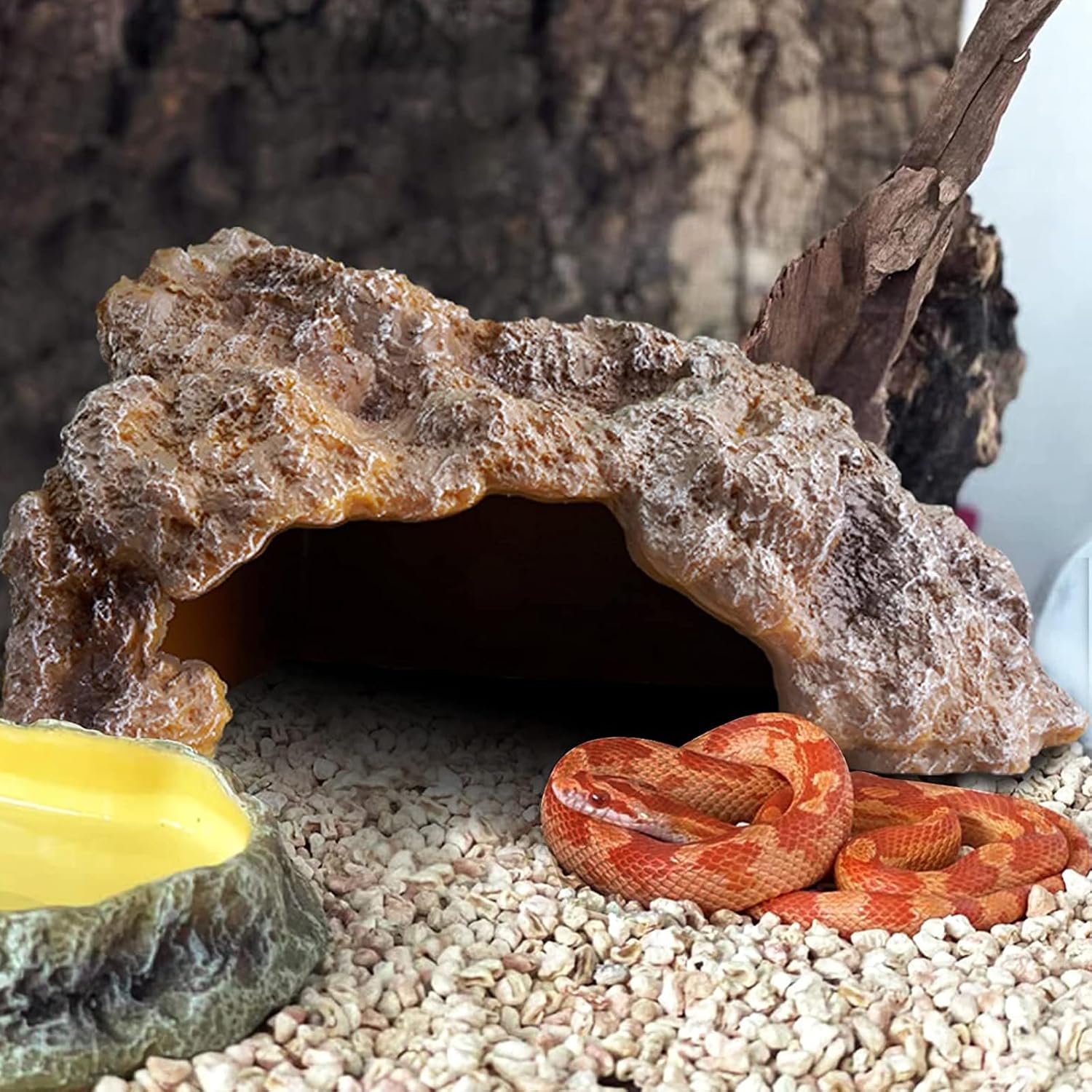 Thumbnail 5 de Reptile Rock Cave Hideout for Small Lizards, Snakes & Amphibians