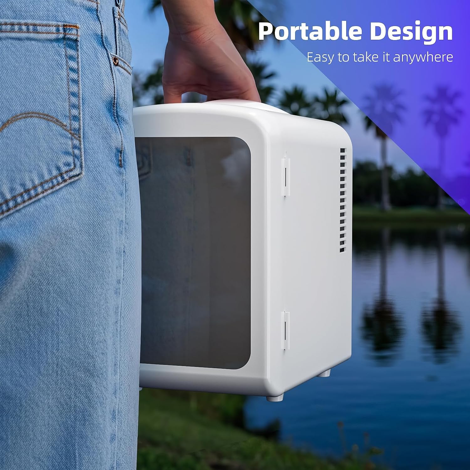 Thumbnail 6 de Antarctic Star LY1904 4L Mini Fridge with LED Gaming Light