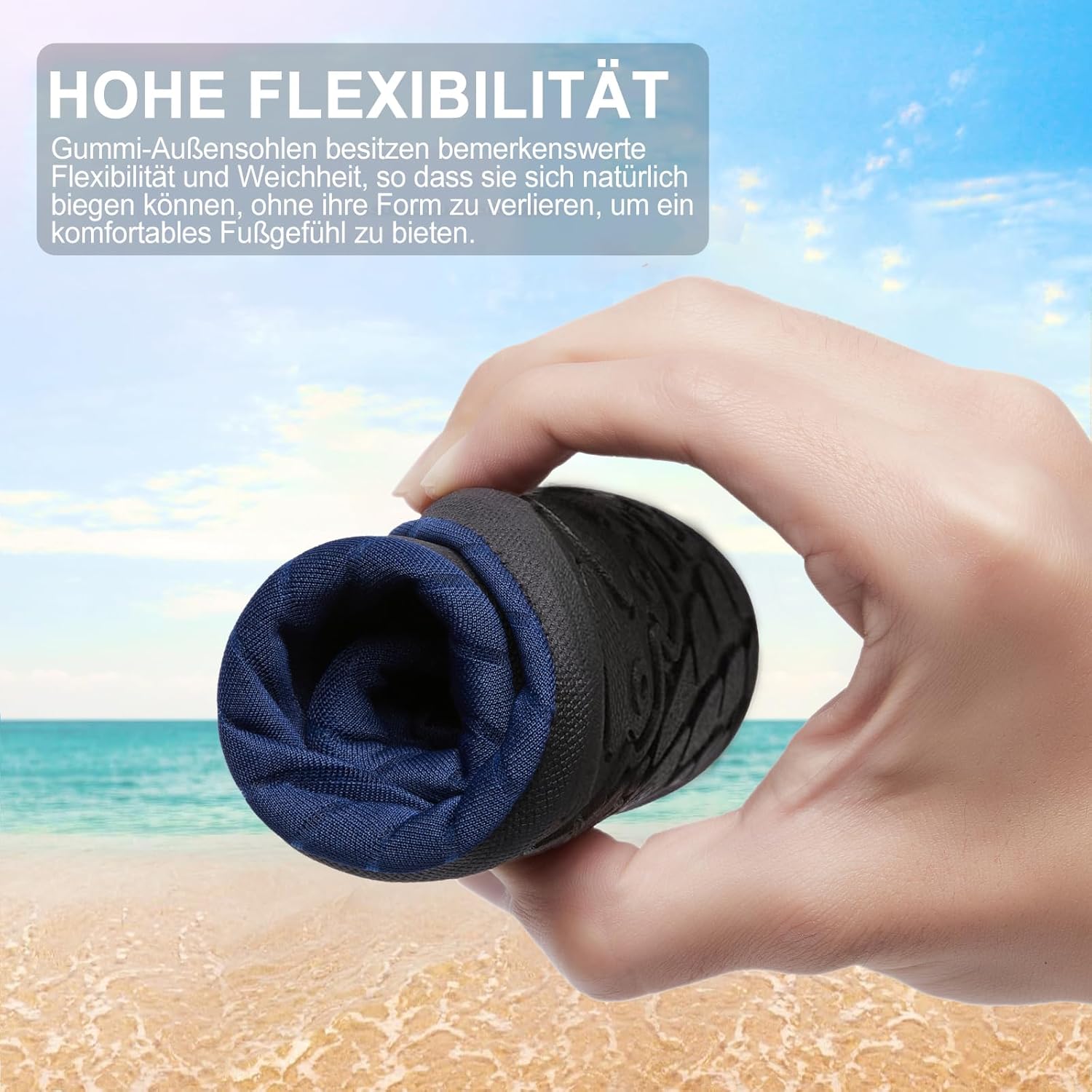 Thumbnail 2 de Steppli Wasserschuhe: Leichte, atmungsaktive Badeschuhe für Strand, See und Wasseraktivitäten