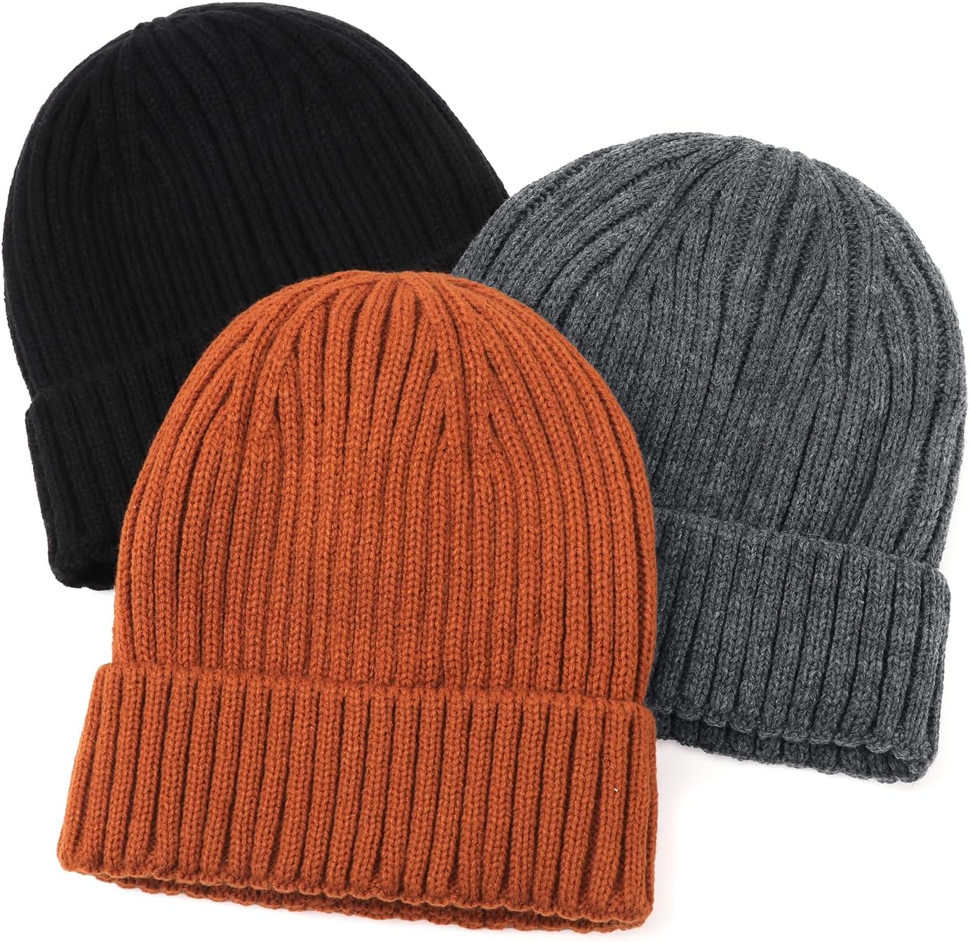 Thumbnail 1 de DRESHOW Satin Lined Beanie Hats for Women and Men – Winter Knit with Silky Lining