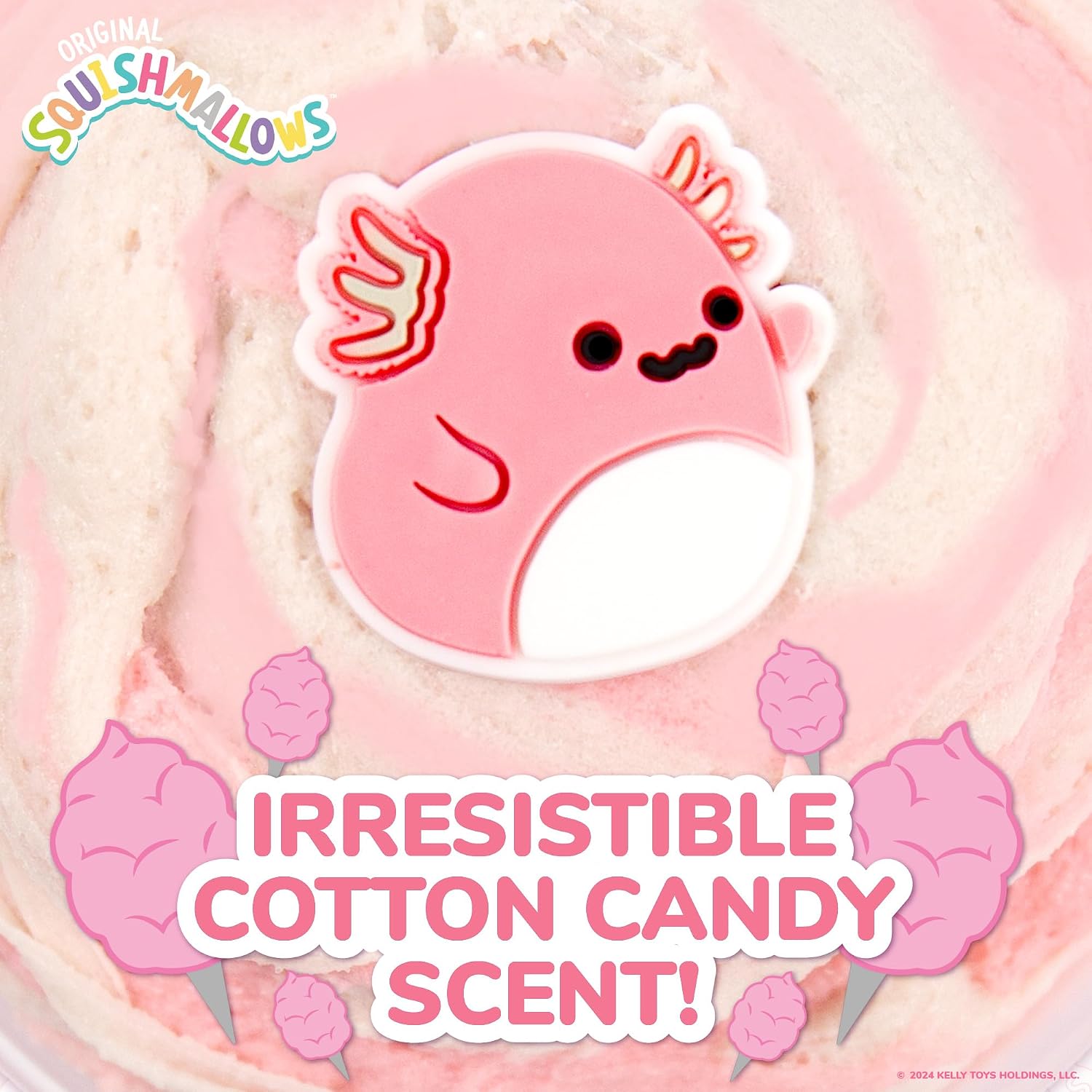 Thumbnail 4 de Original Archie Axolotl Squishmallows Cotton Candy Slime