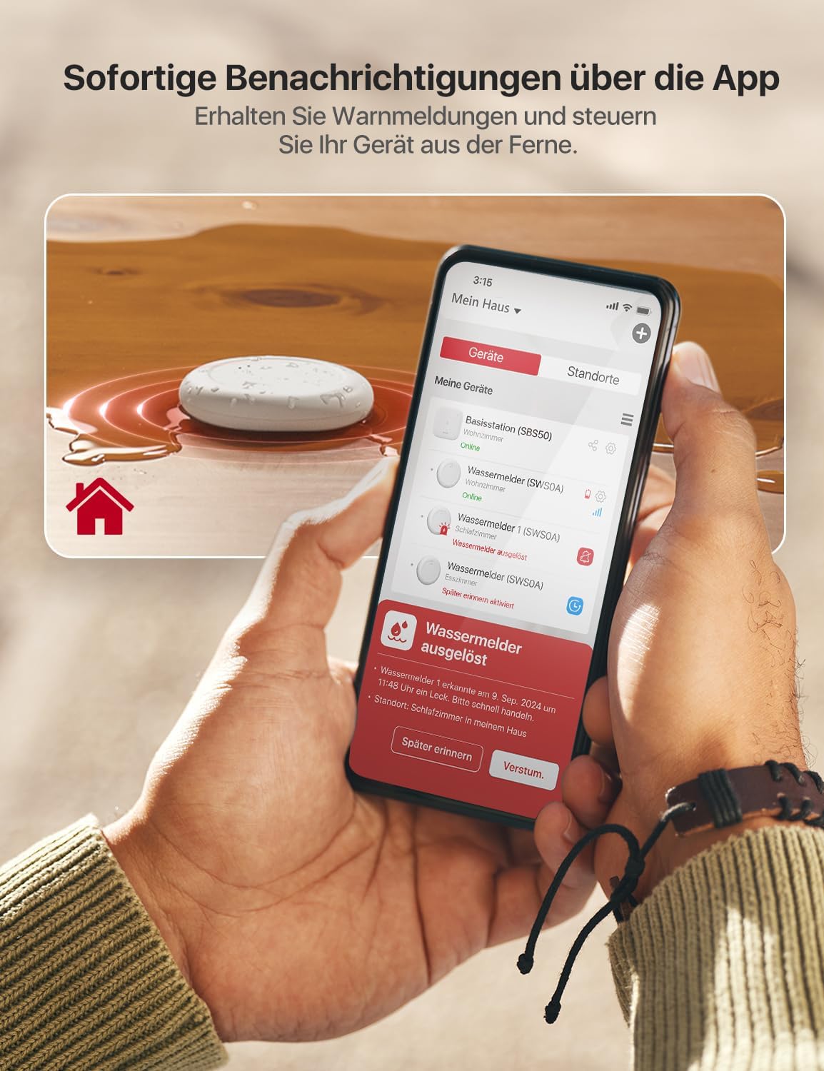 Thumbnail 2 de X-Sense SWS0A Wassermelder 3er Set 🚨