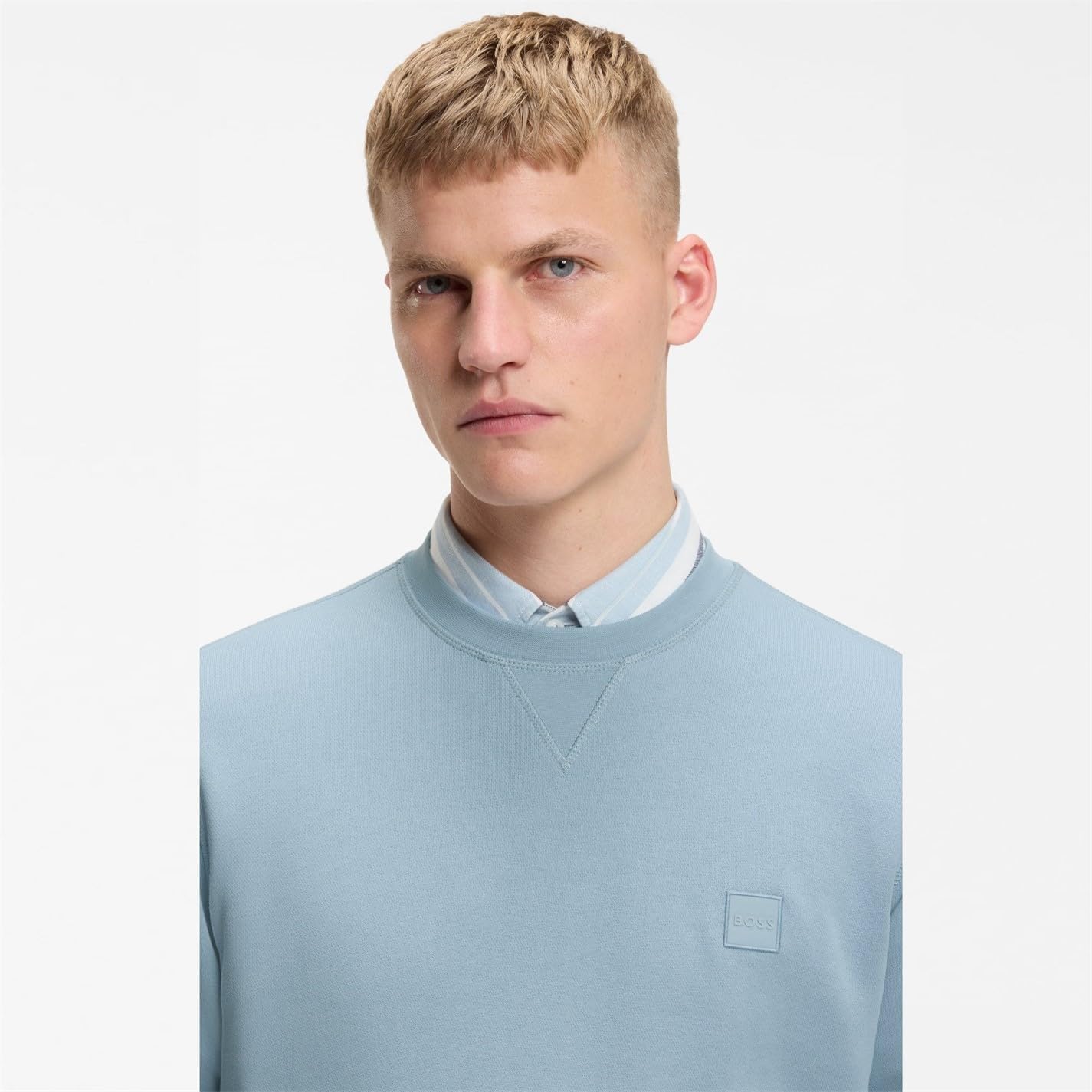 Thumbnail 2 de BOSS Hommes Westart Sweat Relaxed Fit en coton avec patch logo