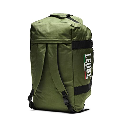 Detalle 2 de LEONE 1947 Borsone Sportivo AC908 – Verde, 70 L, spalline rimovibili