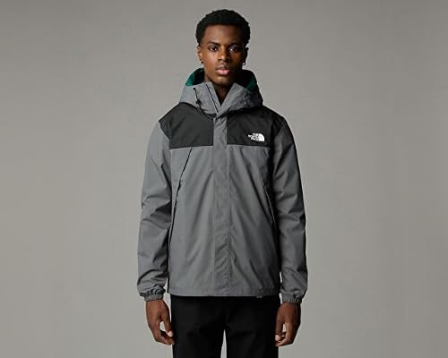 Detalle de THE NORTH FACE Antora Jacket M NF0A7QEYC6B – Smoked Pearl/TNF Black, Größe M