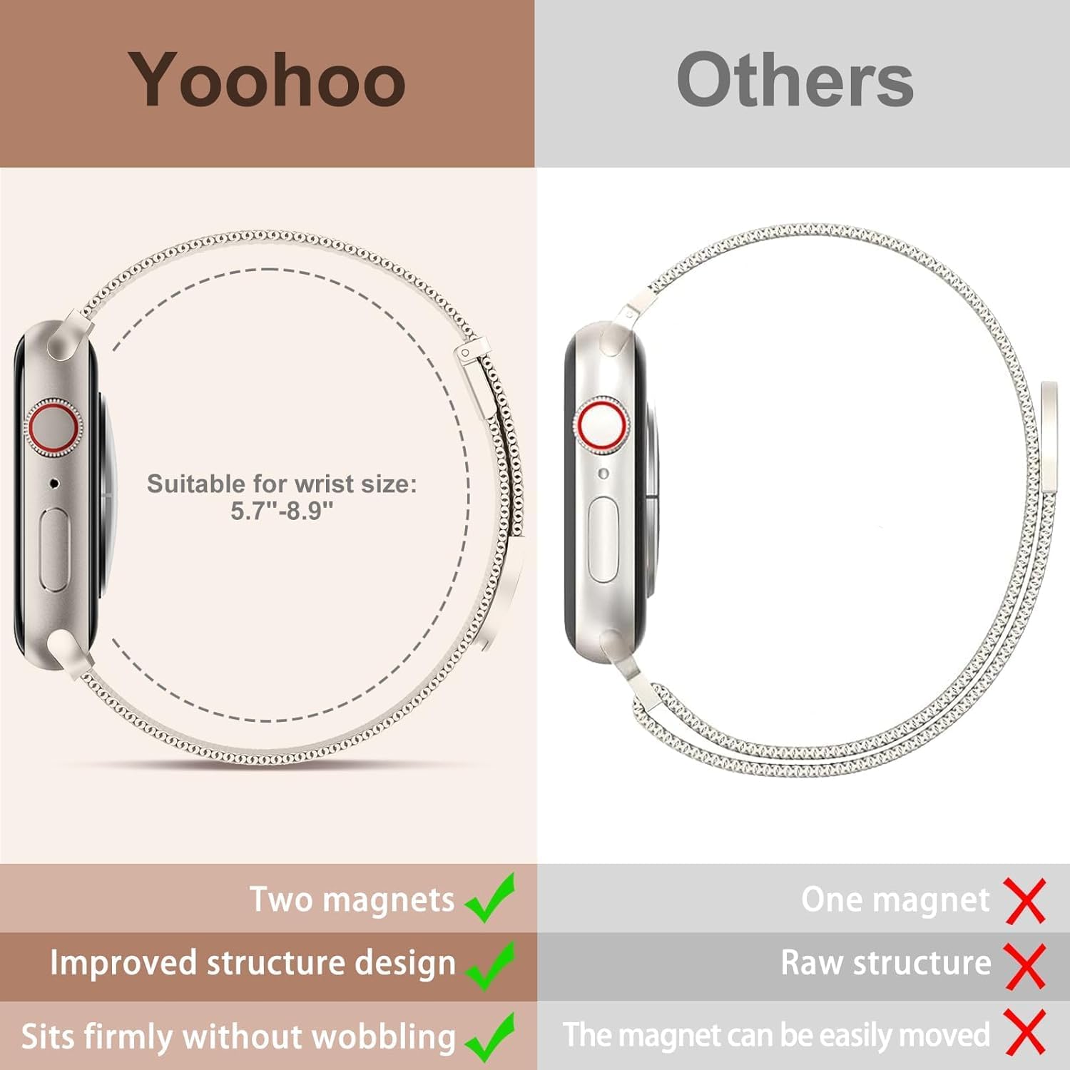 Detalle 2 de Bracelet métal Apple Watch 40mm