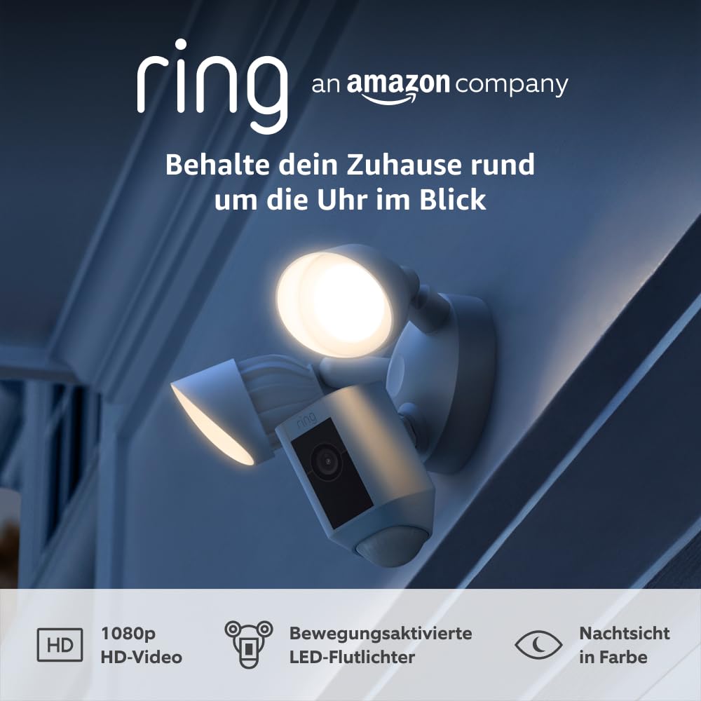 Detalle de Ring Flutlichtkamera Plus 1080p Überwachungskamera