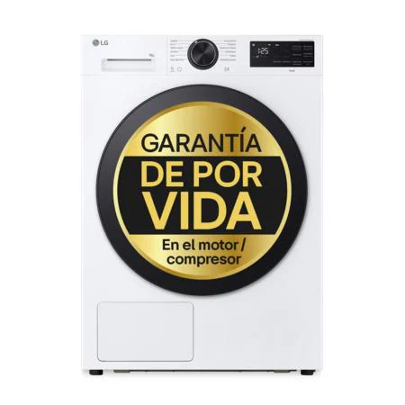 Detalle de LG RHX5008TLB Serie 500, secadora de 8 kg con bomba de calor Dual Inverter