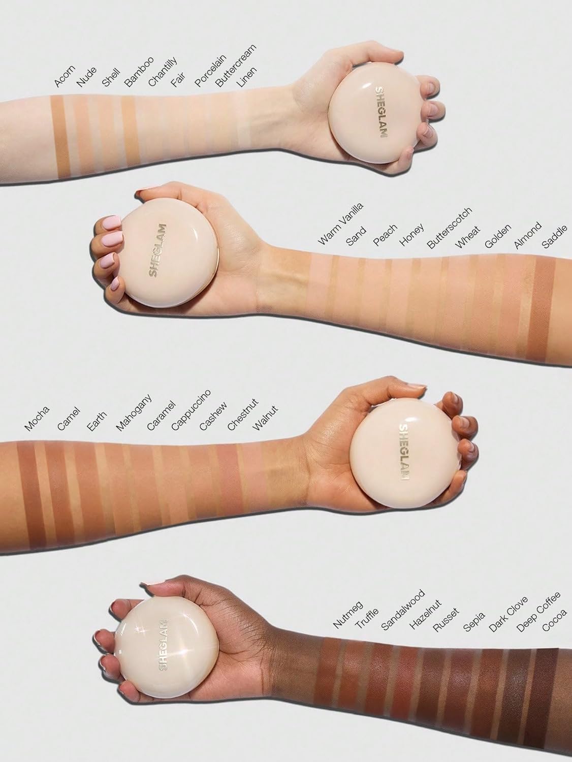 Thumbnail 6 de SHEGLAM Lock Go Cushion Foundation Matt Langhaltend Wasserfest – Nude (Make-up)