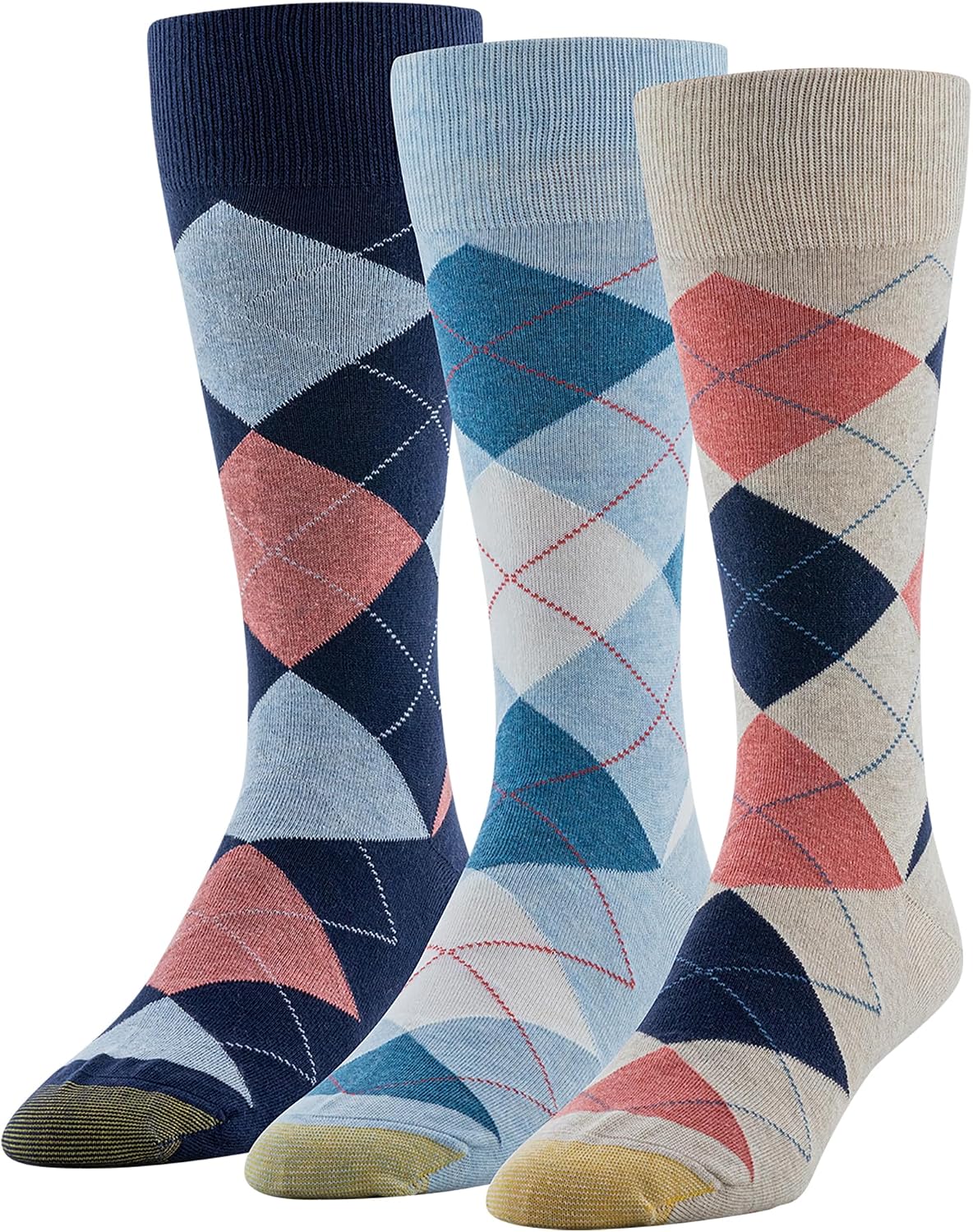 Thumbnail 4 de GOLDTOE Men's Argyle Dress Socks, 3-Pair Pack
