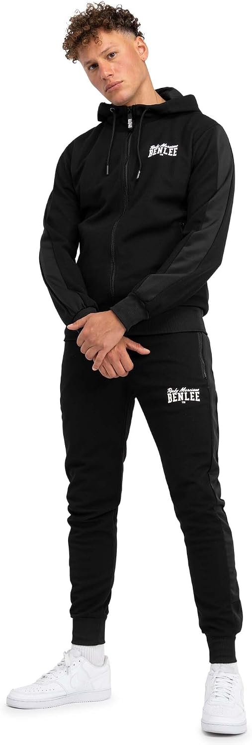 Detalle de BENLEE HACKBERRY – męski dres treningowy z kapturem i dopasowanym krojem