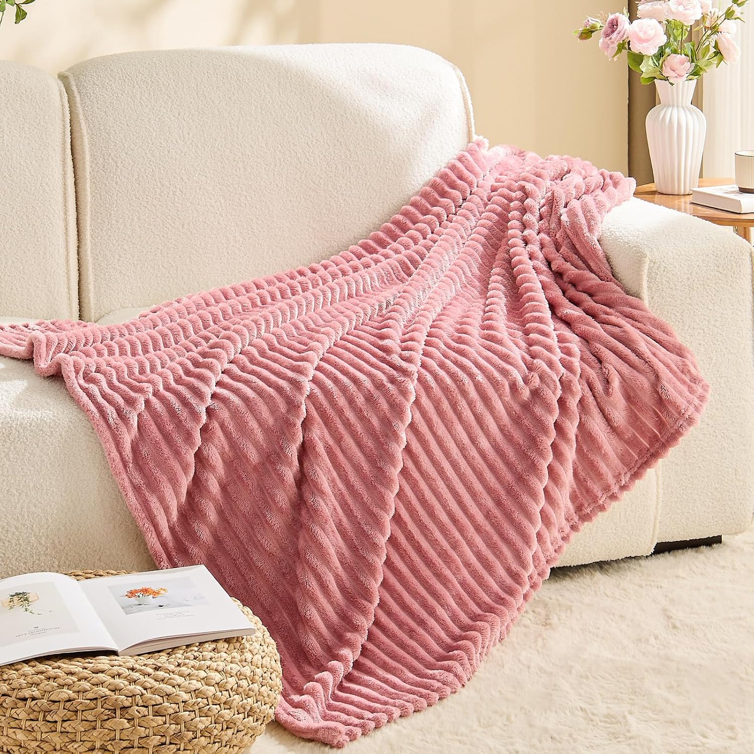 Thumbnail 6 de BEDELITE Fleece Throw Blanket 50 x 70 Inch
