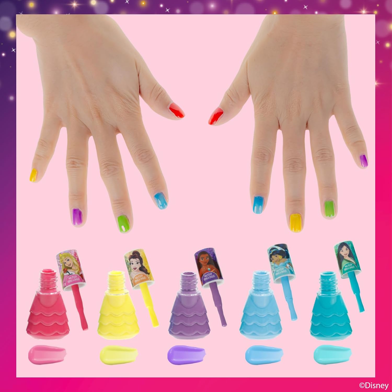 Thumbnail 4 de Townley Girl Disney Princess 15 Piece nail set