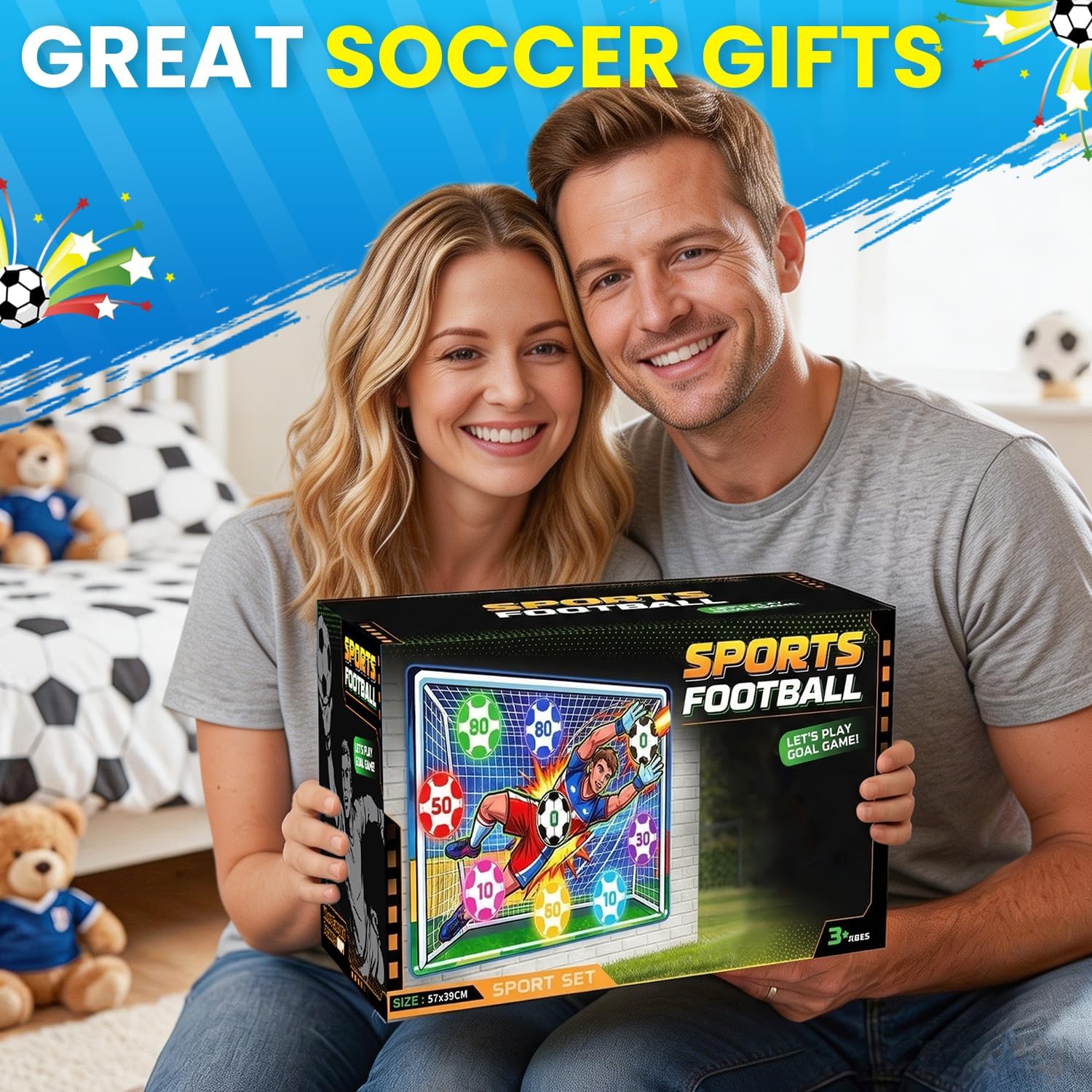 Thumbnail 5 de FANPROMS Soccer Goal Set with 2 Balls