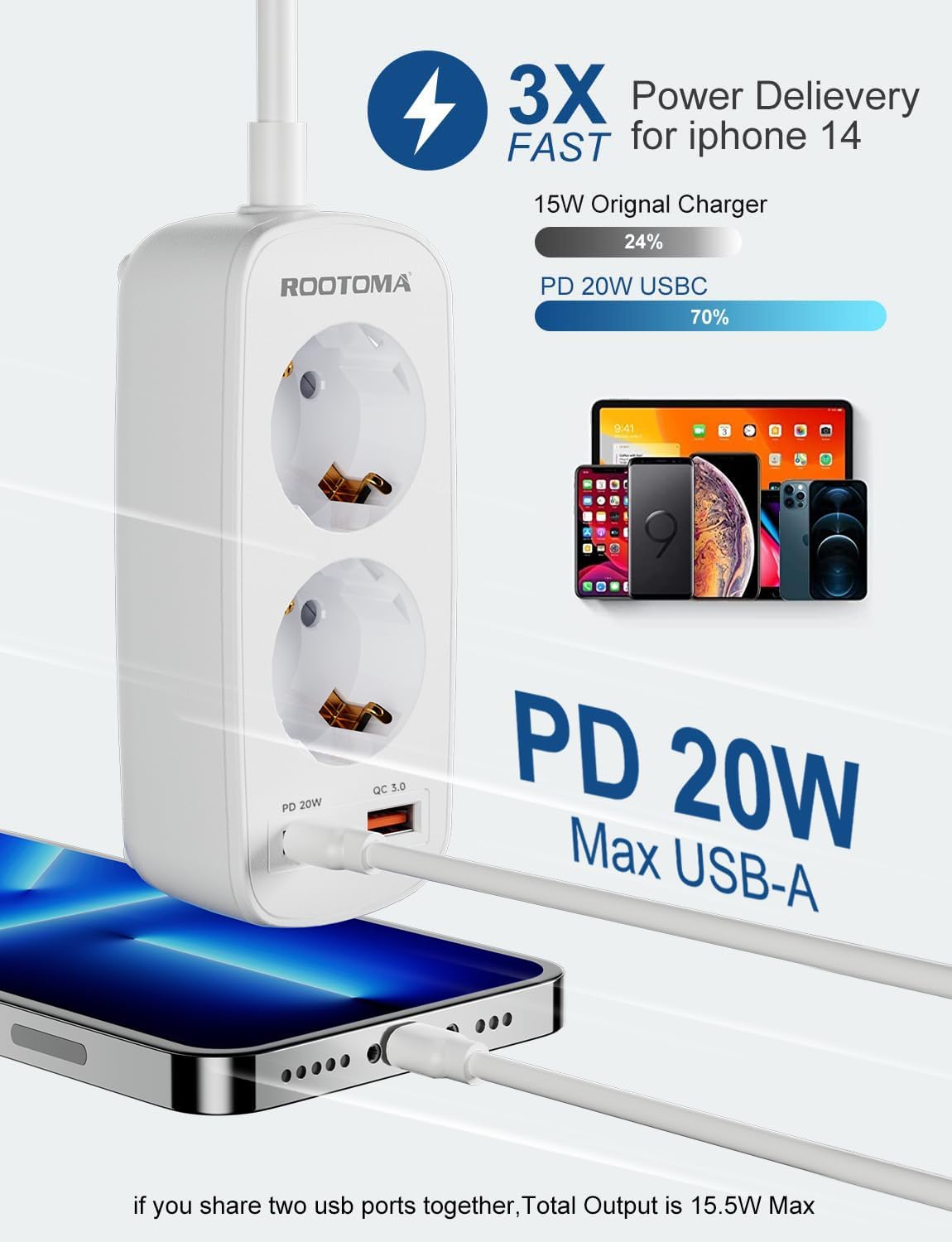 Thumbnail 2 de Adapter England Deutschland Stecker 1,5 m 🔌