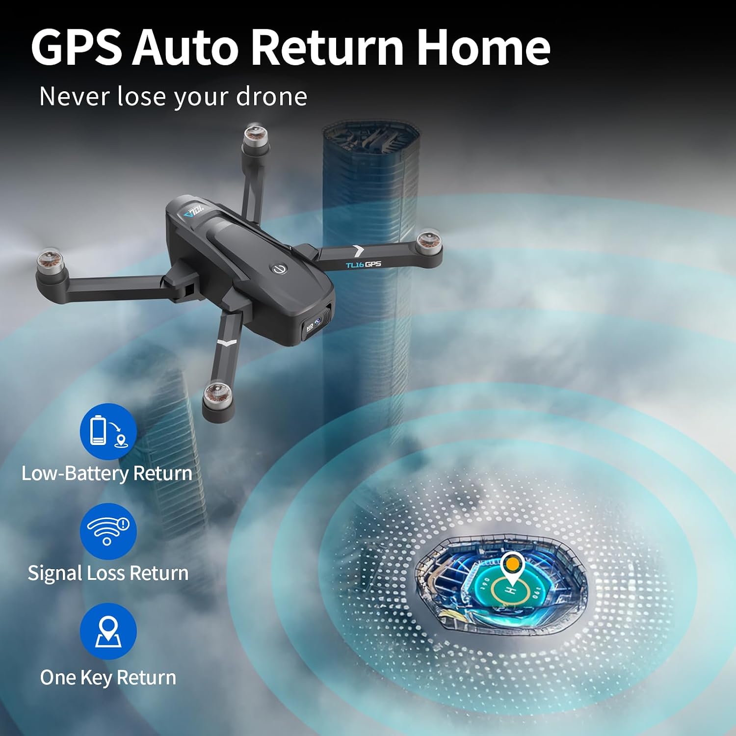 Detalle de TL16GPS 4K GPS drone with camera