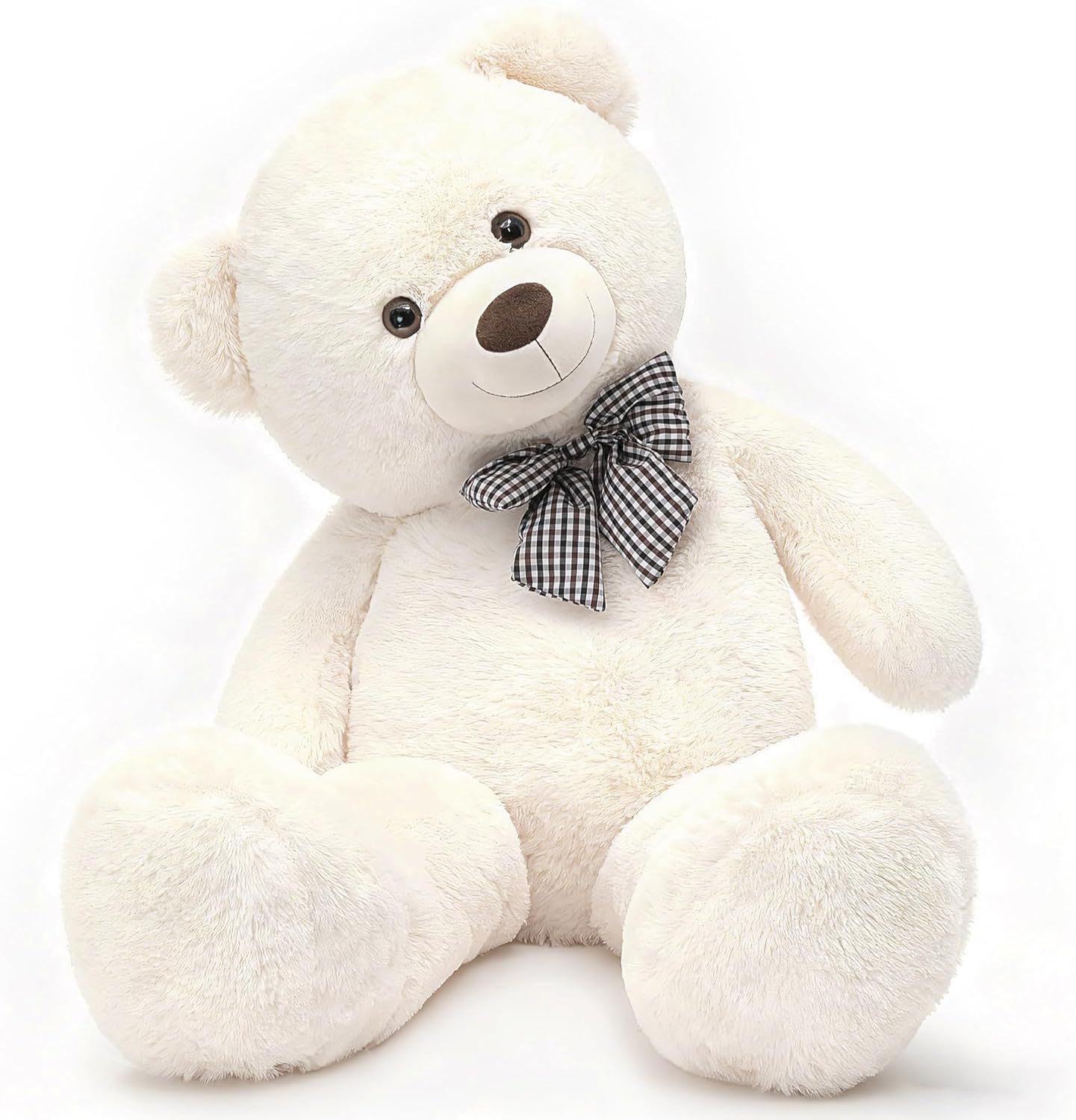 Detalle de MorisMos 39-Inch Large White Teddy Bear: Giant Plush Friend for Every Occasion