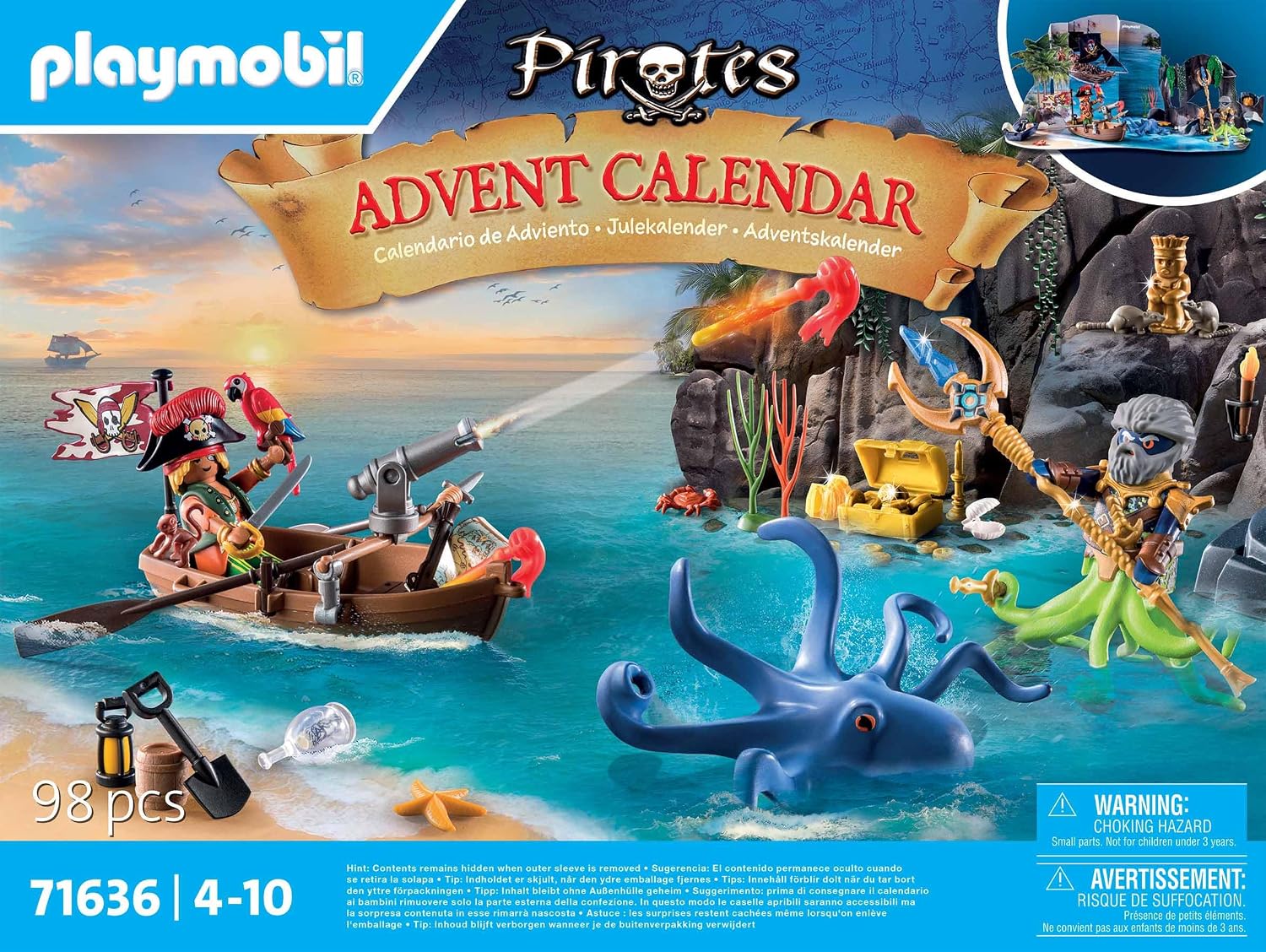 Detalle de Playmobil Pirate Advent Calendar, 24 Surprises