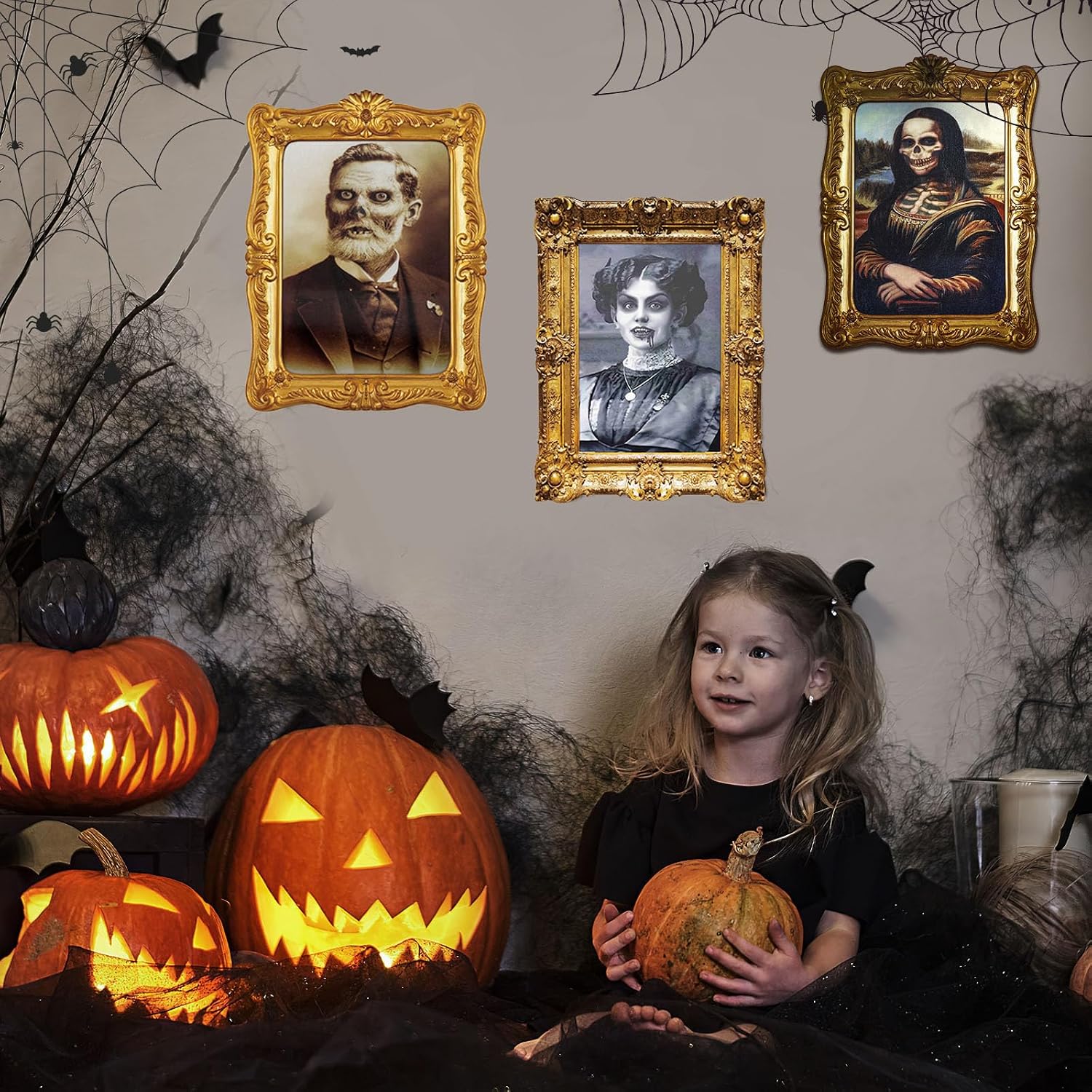 Detalle 1 de ECGER Halloween portrait decorations, 13 x 9.8 inches