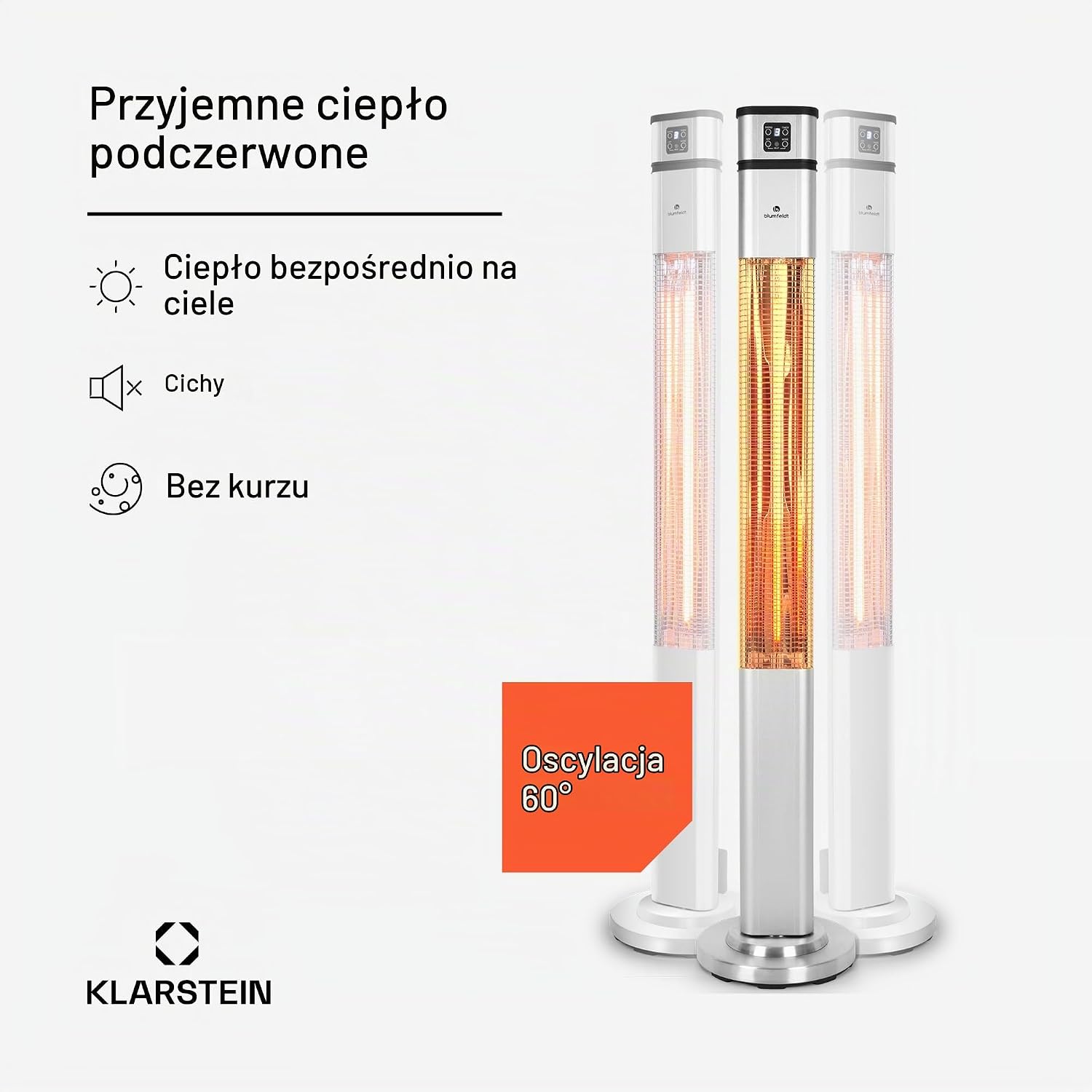 Detalle 2 de blumfeldt Heat Guru Plus HHG6-HeatGuruPlus-S – promiennik 2000 W, IP44