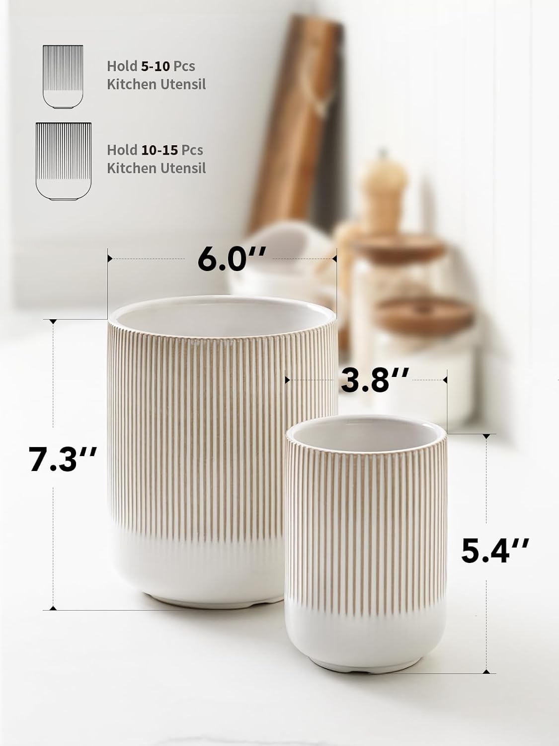 Detalle 2 de LE TAUCI Ceramic Kitchen Utensil Holders