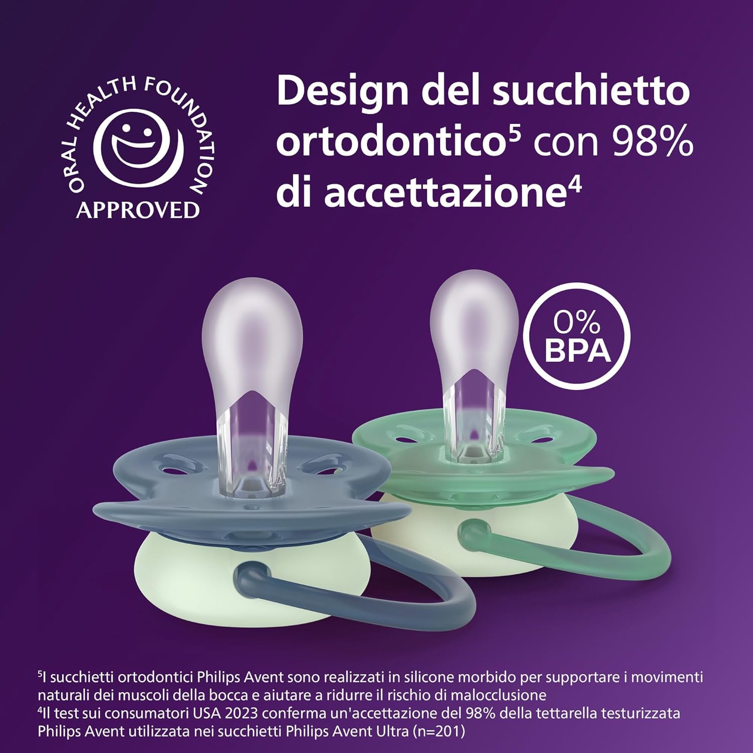 Detalle de Philips Avent Ciucci Ultra Soft Nighttime 6-18 mesi