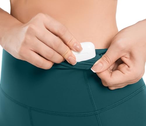 Thumbnail 2 de JOYSPELS Women’s High Waist Cycling Shorts with Pockets – Turquoise (XXL)
