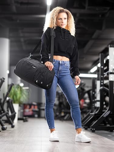Detalle de Fitgriff sac de sport Medium 58 x 31 x 31 cm avec compartiments à chaussures et humide