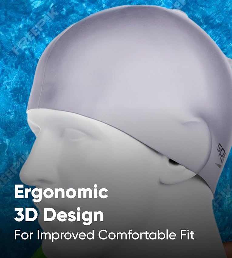 Thumbnail 5 de Speedo Plain Moulded Silicone Cap Gorro de natación Negra talla única